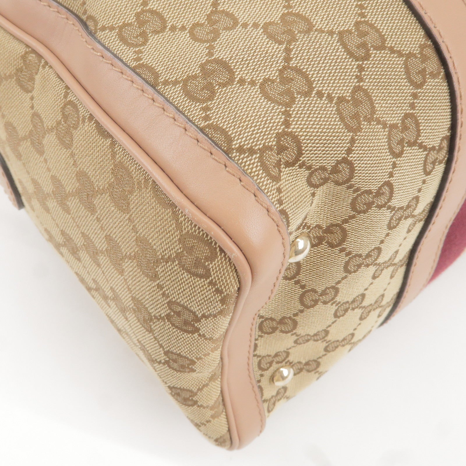 GUCCI-Sherry-Line-GG-Canvas-Leather-Boston-Bag-Pink-Beige-247205 –  dct-ep_vintage luxury Store