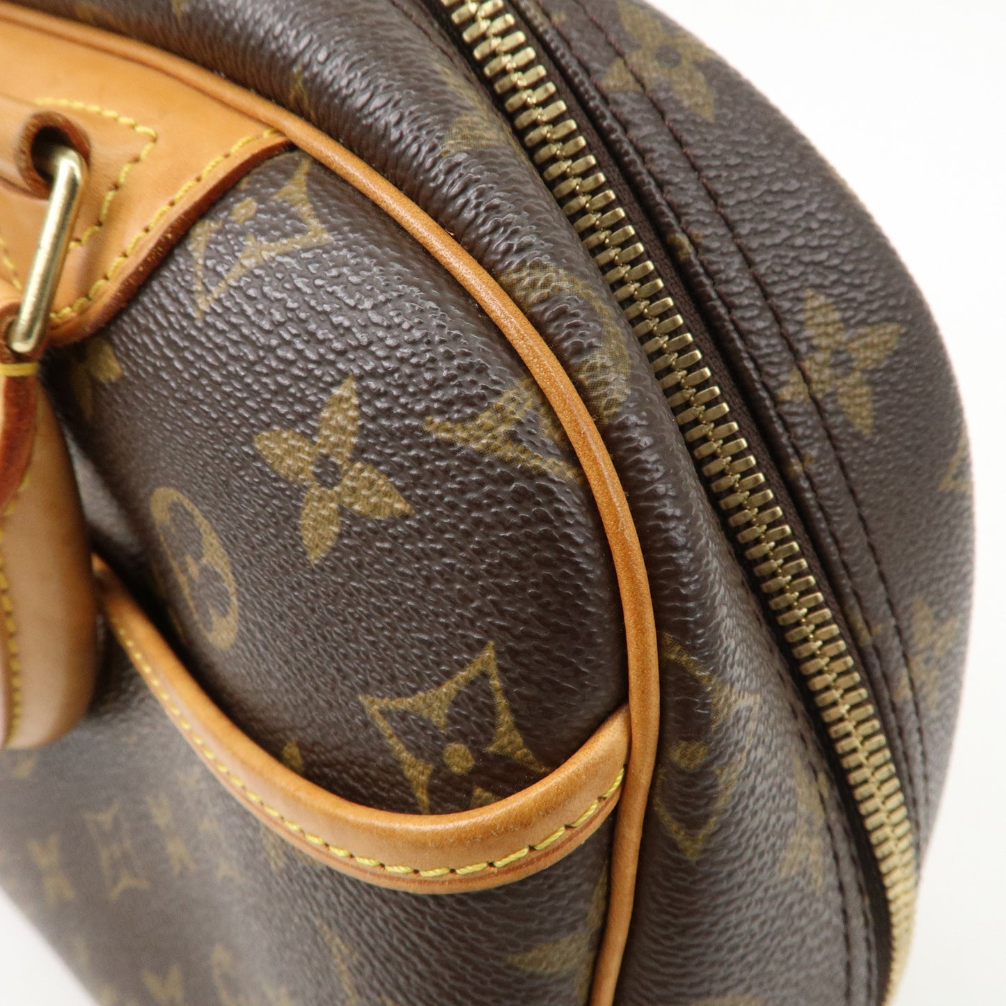 Louis Vuitton Monogram Trouville Hand Bag Brown M42228