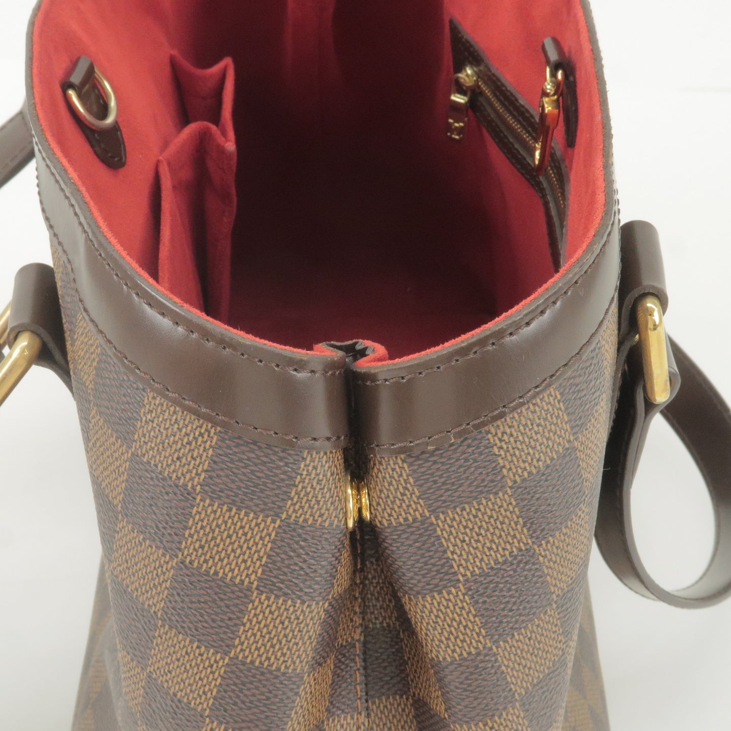 Louis Vuitton Damier Ebene Hampstead PM Hand Bag N51205