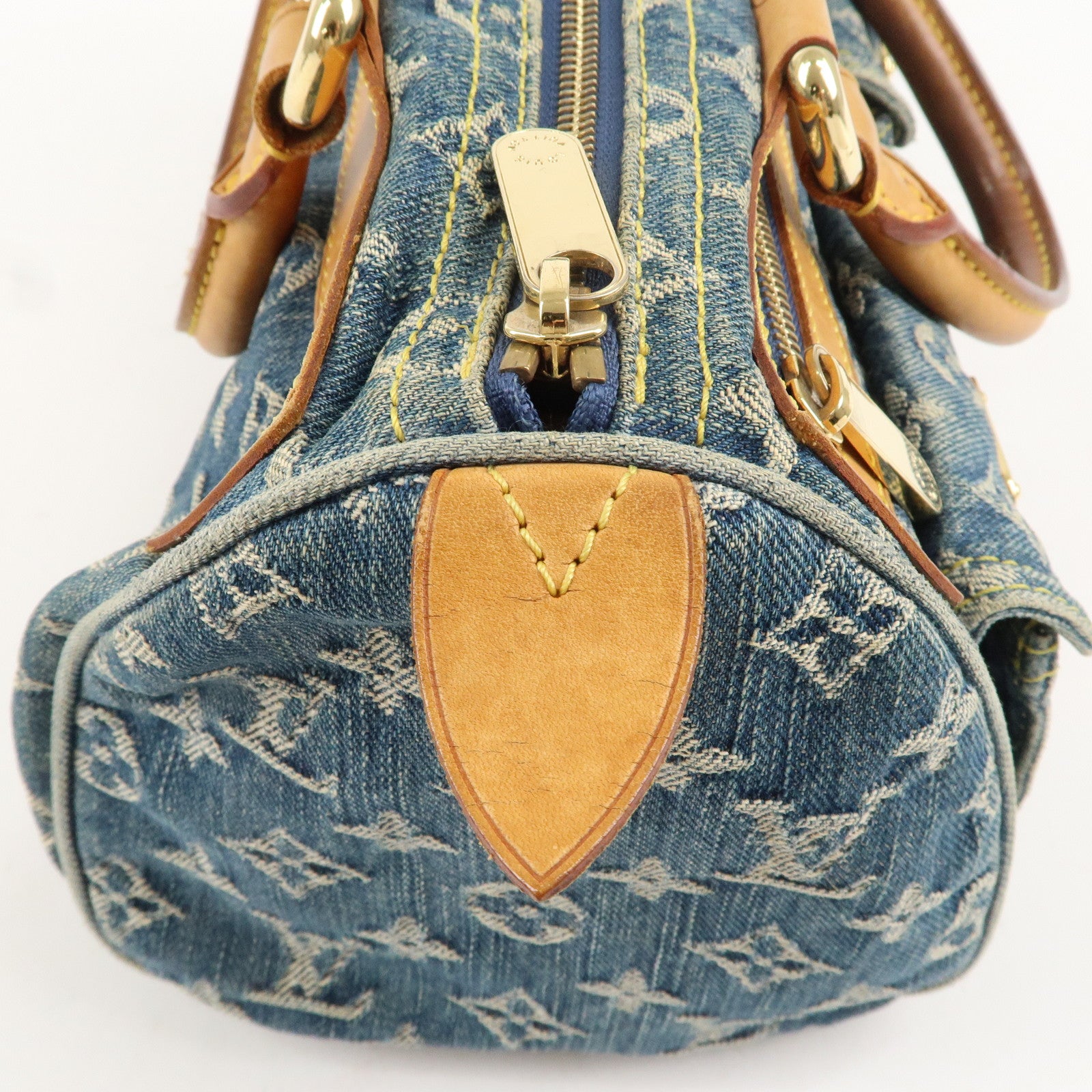 Louis Vuitton Monogram Denim Neo Speedy Boston Bag Blue M95019