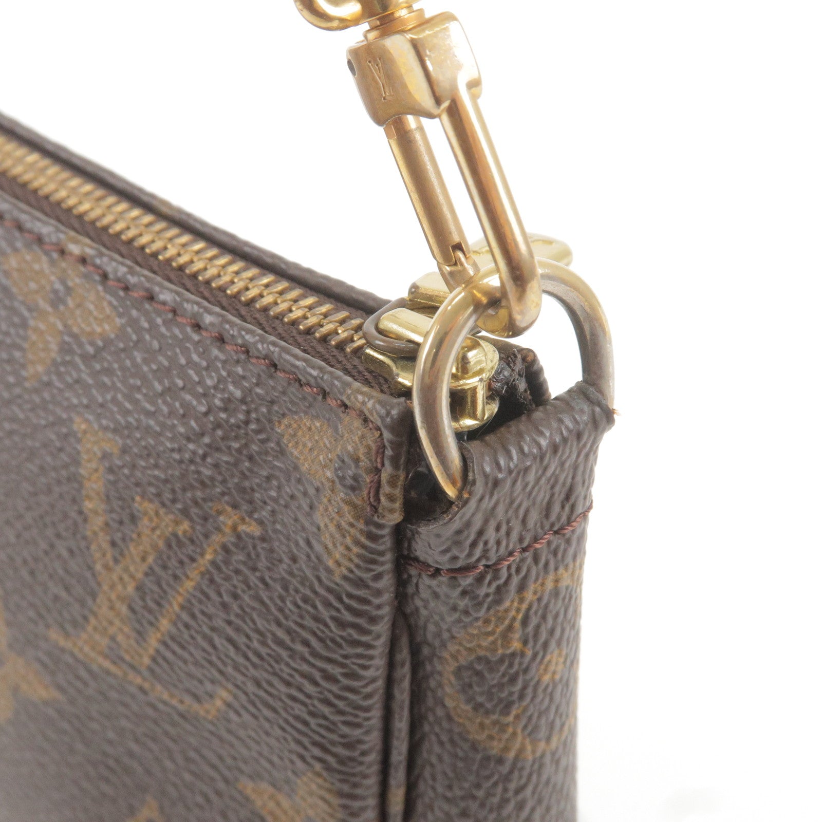 Louis Vuitton Black & Blue Monogram Canvas Mini Pochette Accessoires - Handbag | Pre-owned & Certified | used Second Hand | Unisex