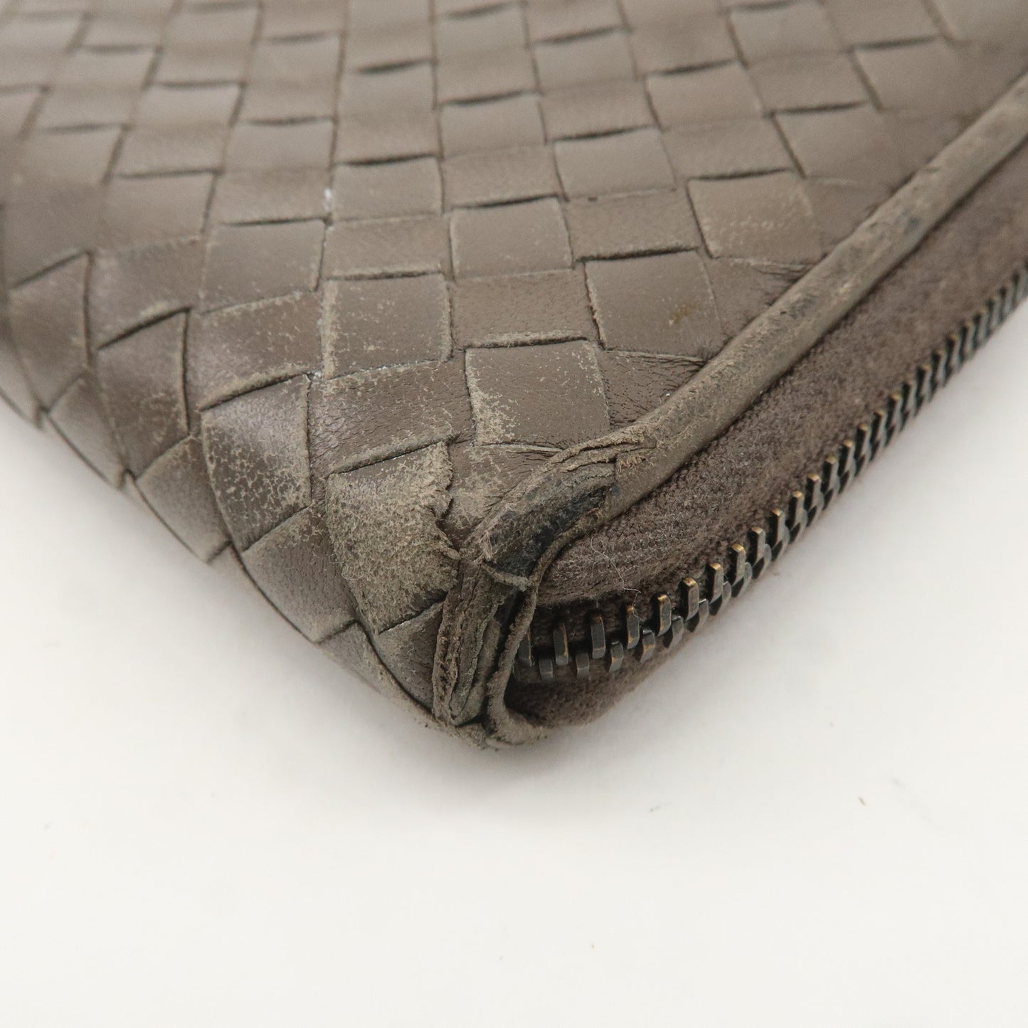 BOTTEGA VENETA Set of 2 Intrecciato Leather Long Wallet 114076