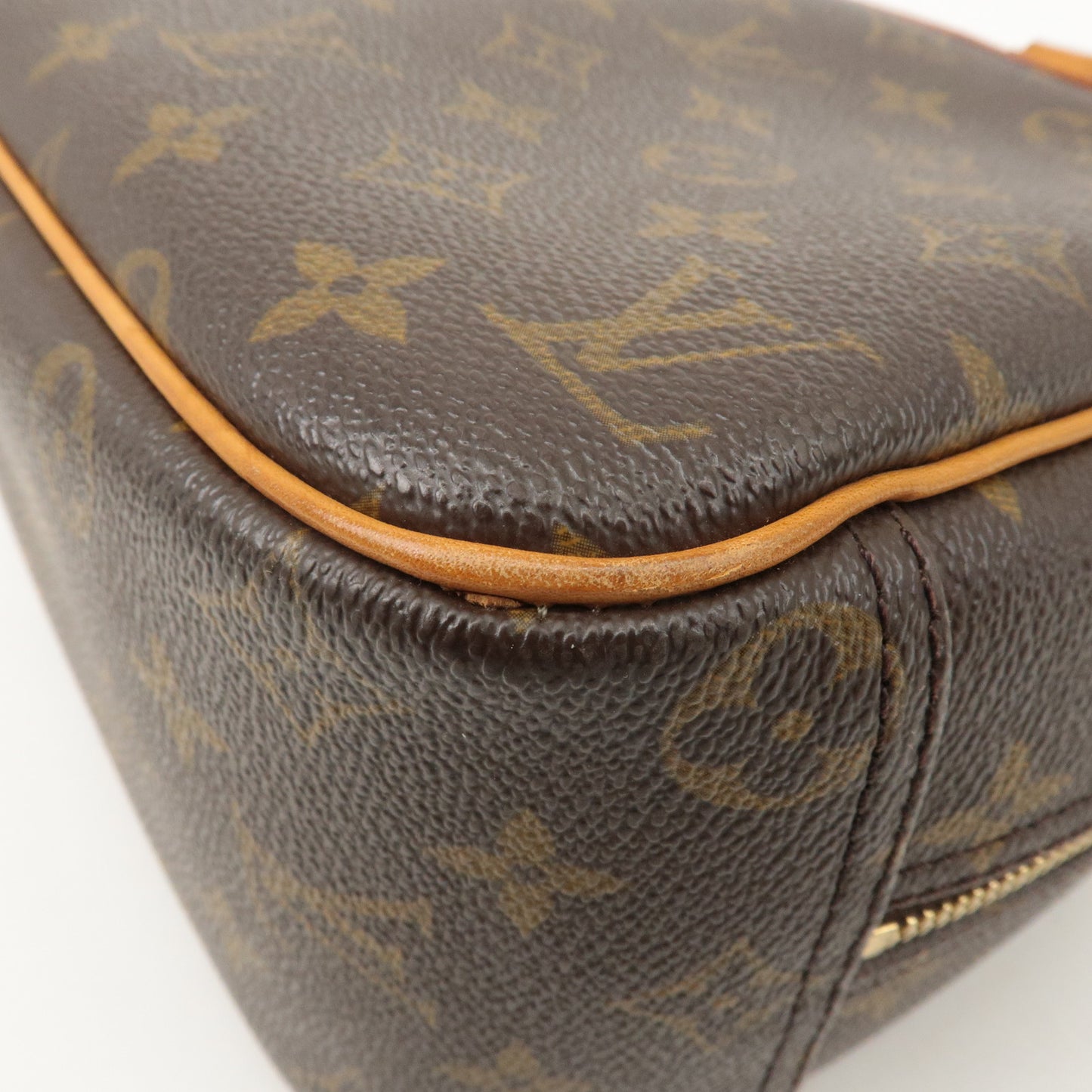 Louis Vuitton Monogram Trouville Hand Bag Brown M42228