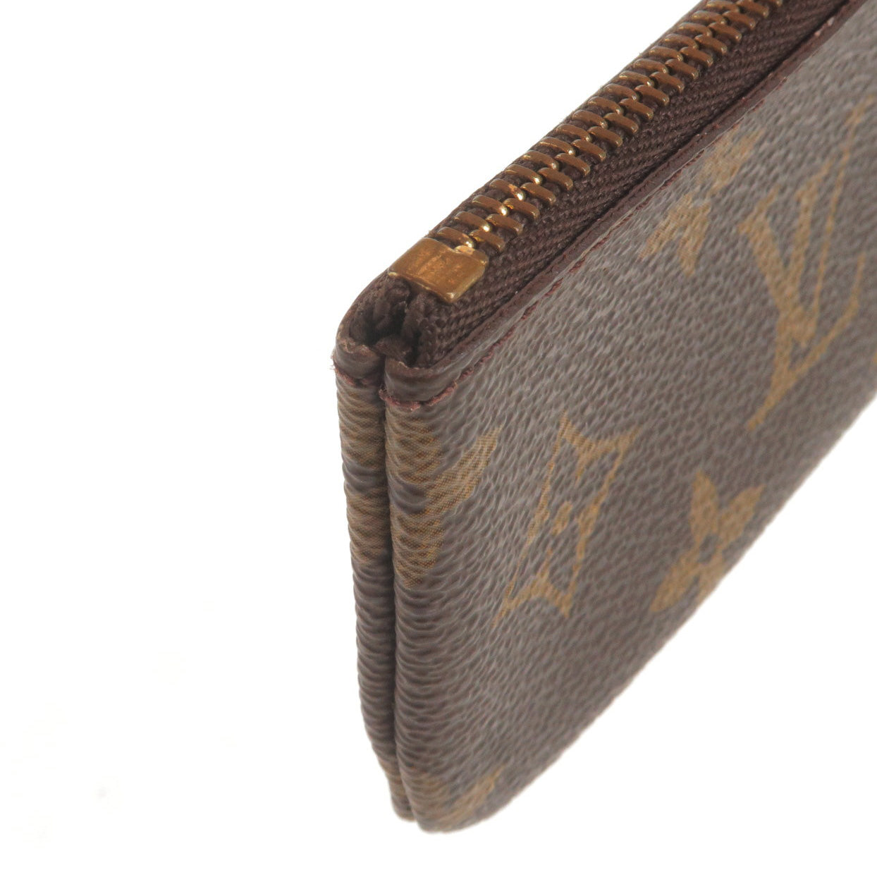 Louis Vuitton Monogram Pochette Cles Wallet Coin Purse With Key