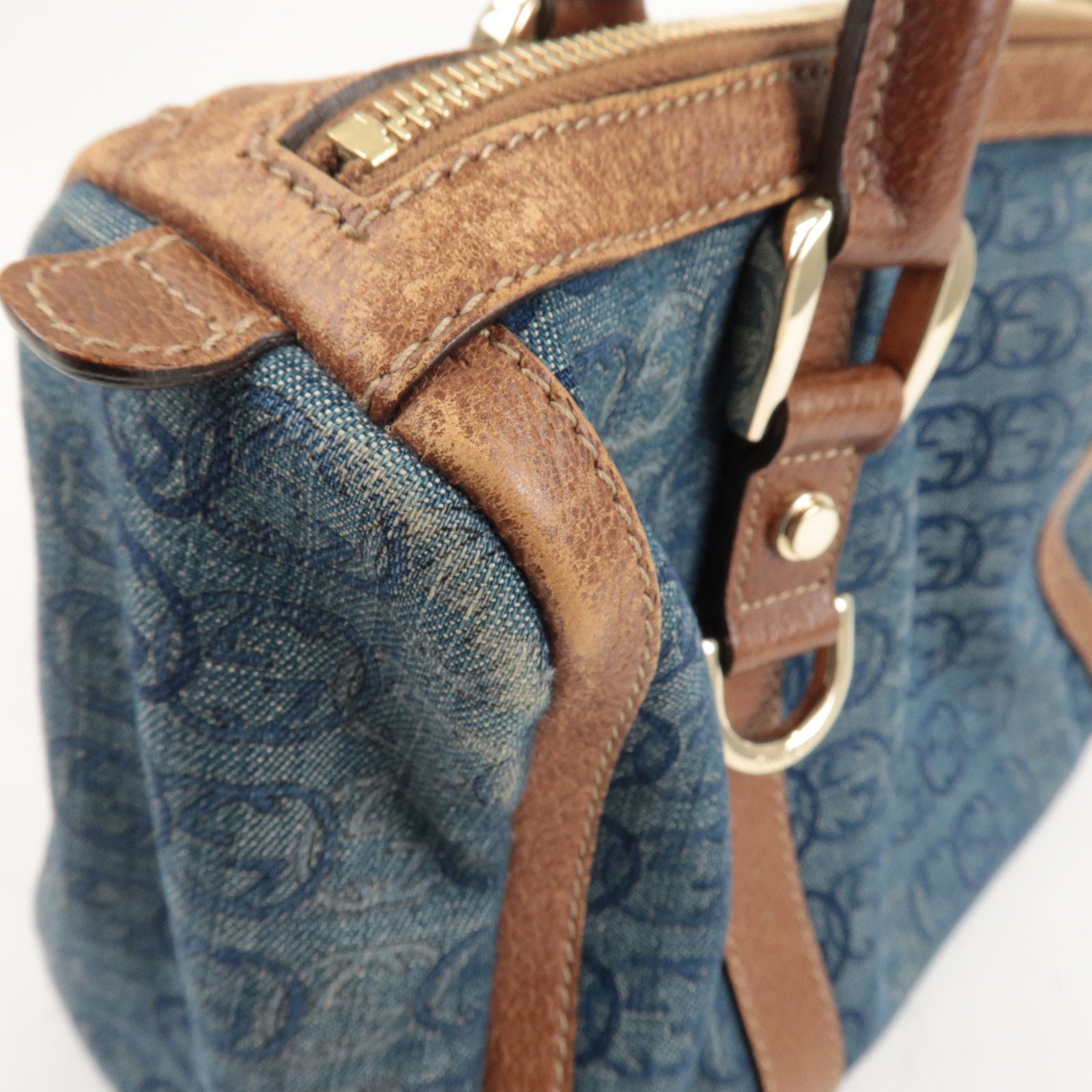 Brown Gucci Guccissima Abbey Leather Boston Bag – Designer Revival