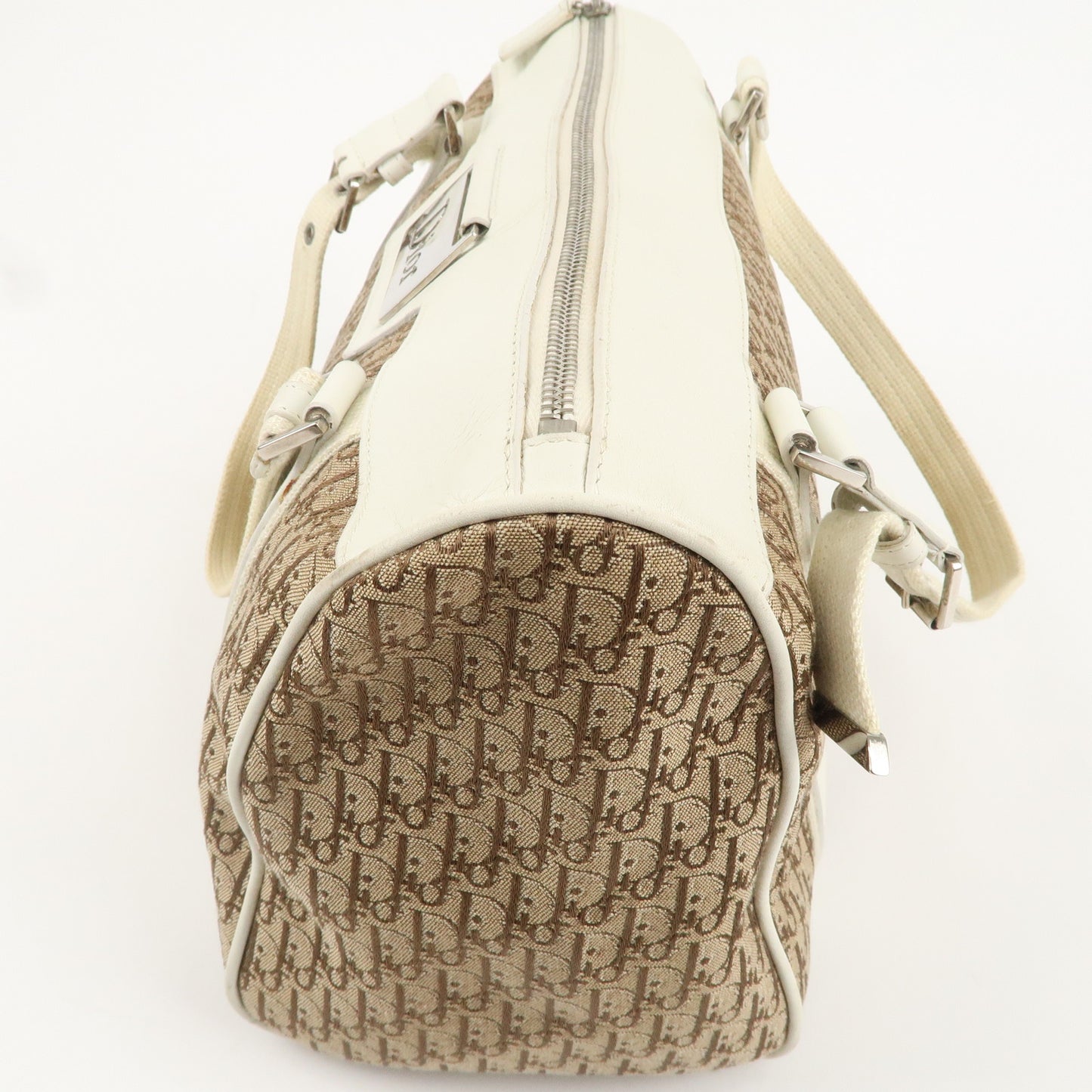 Christian Dior Street Chic Trotter Canvas Leather Hand Bag