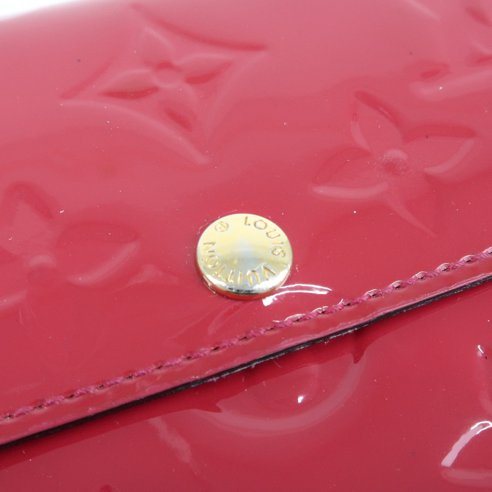 Louis Vuitton Vintage Long Wallet Portefeuille Sarah Vernis Monogram Pink