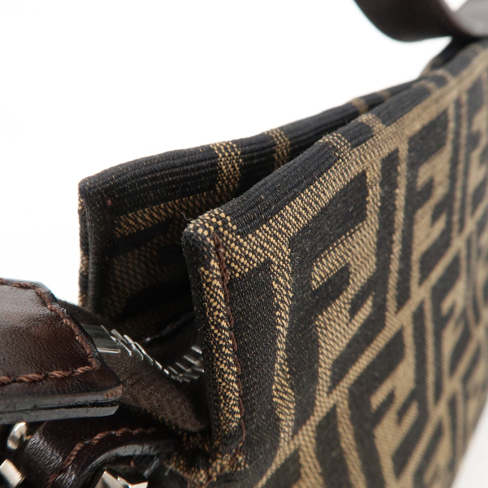 FENDI-Zucca-Canvas-Leather-Hand-Bag-Tote-Bag-Khaki-Black – dct