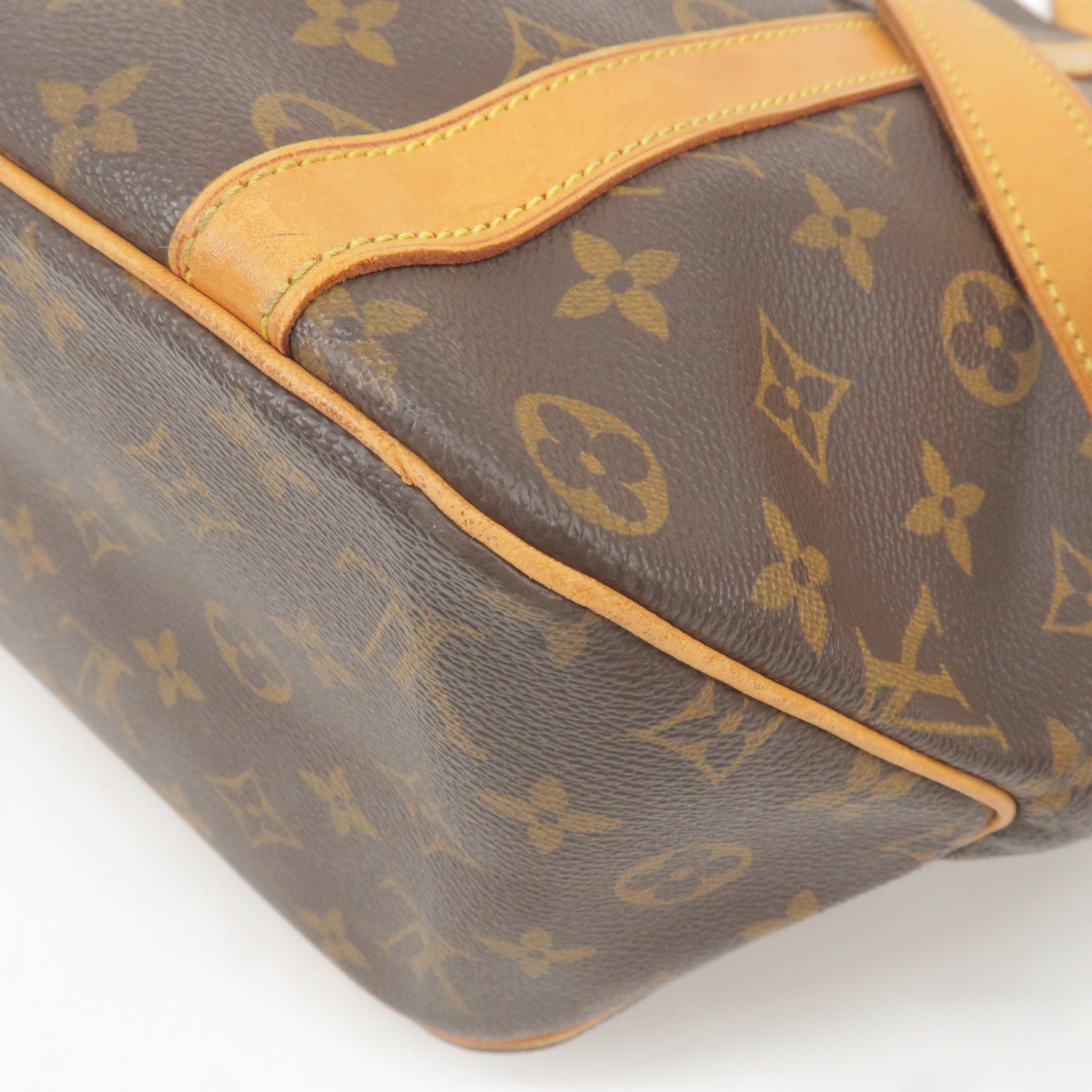 Brown Louis Vuitton Monogram Sac Shopping Tote Bag