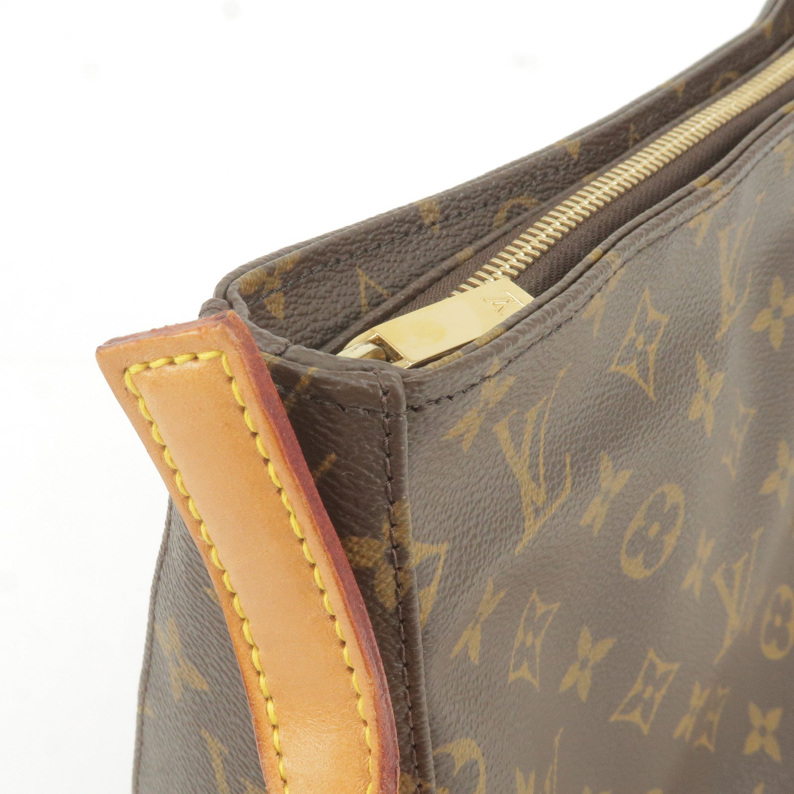 Auth Louis Vuitton Monogram Looping MM M51146 Women's Shoulder Bag