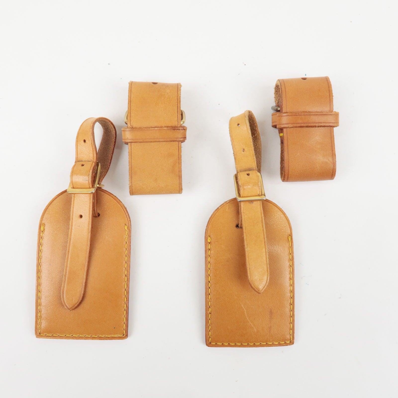 LOUIS VUITTON: Tan, Vachetta Leather & Logo, Luggage Tag & Keepall  Set (rm)