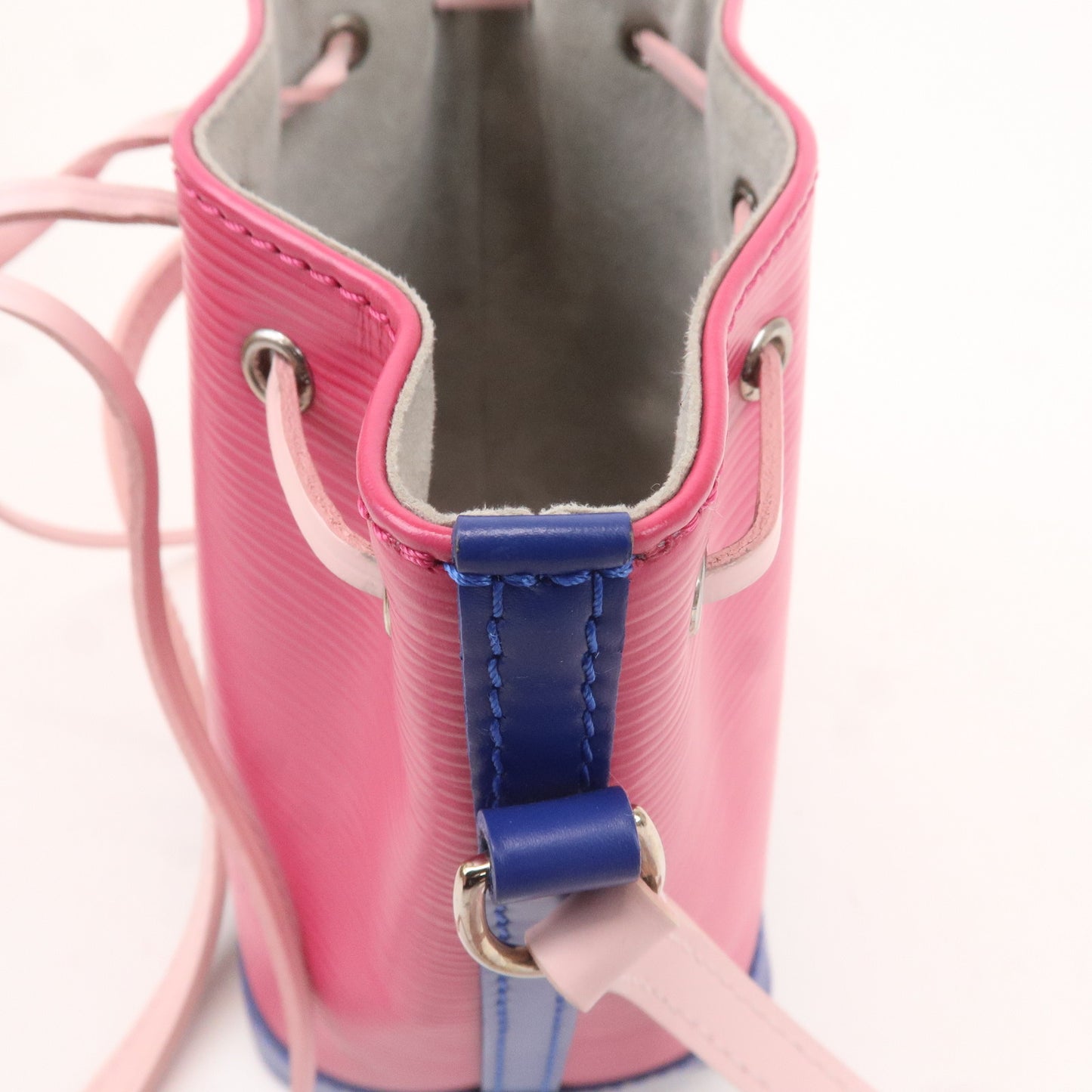 Louis Vuitton Epi Nano Noe Shoulder Bag Pink Blue M42502