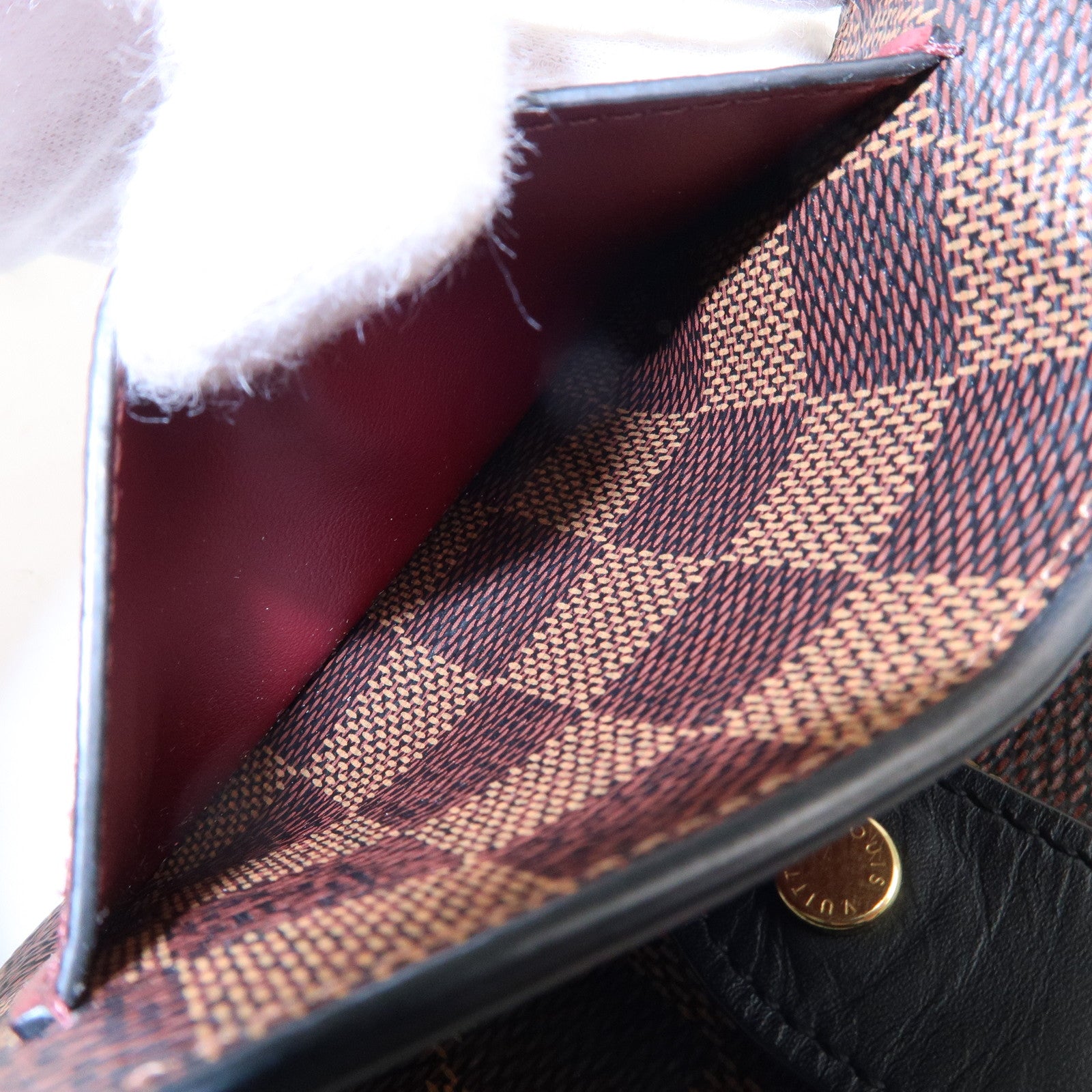 Louis Vuitton PORTEFEUILLE JULIETTE Zigzag Leather Folding Wallet Small  Wallet Logo (N60381)