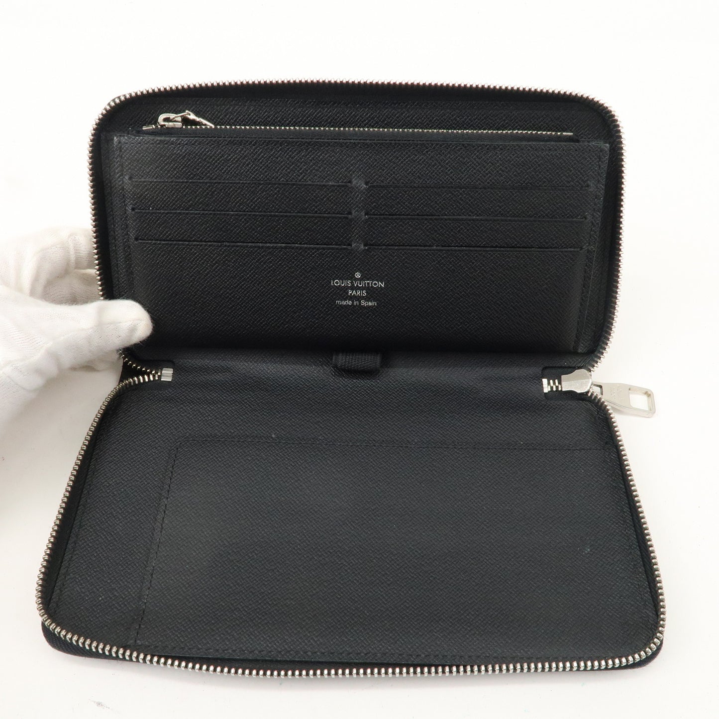 Louis Vuitton Epi Zippy Organizer Long Wallet Noir Black M60632