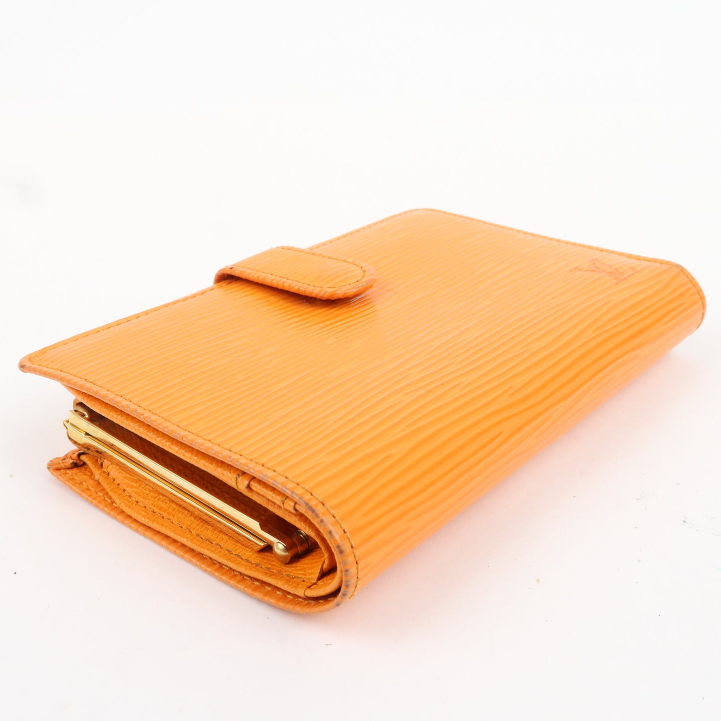 Louis Vuitton Epi Set of 2 Wallet Orange Green M60303 M6324H