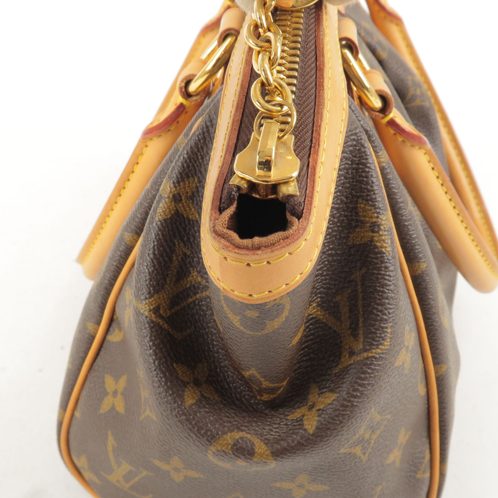 Authentic Louis Vuitton Tivoli PM Monogram M40143 Guarantee Tote Hand Bag  ALA546