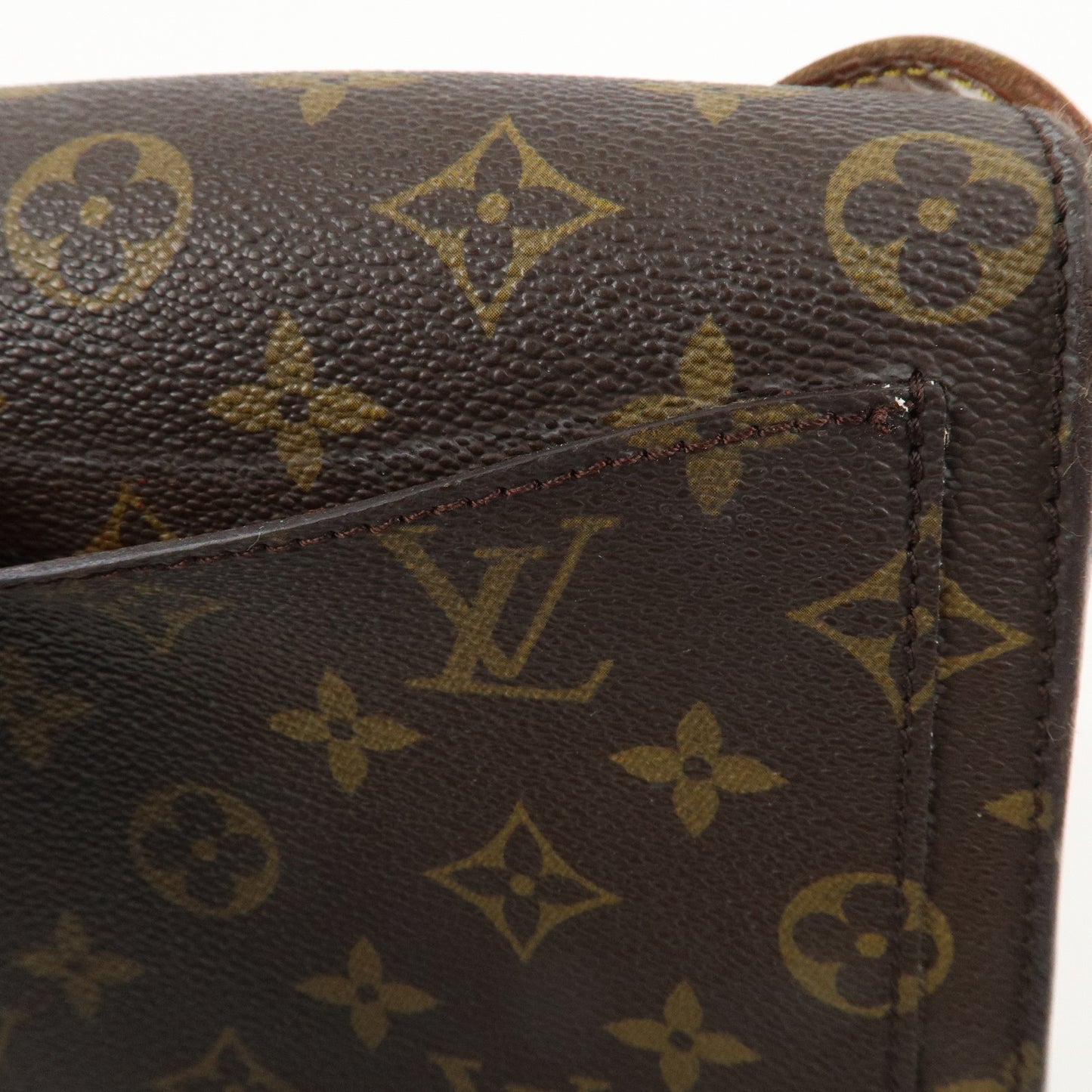 Louis Vuitton Monogram Saint Cloud MM Shoulder Bag Brown M51243