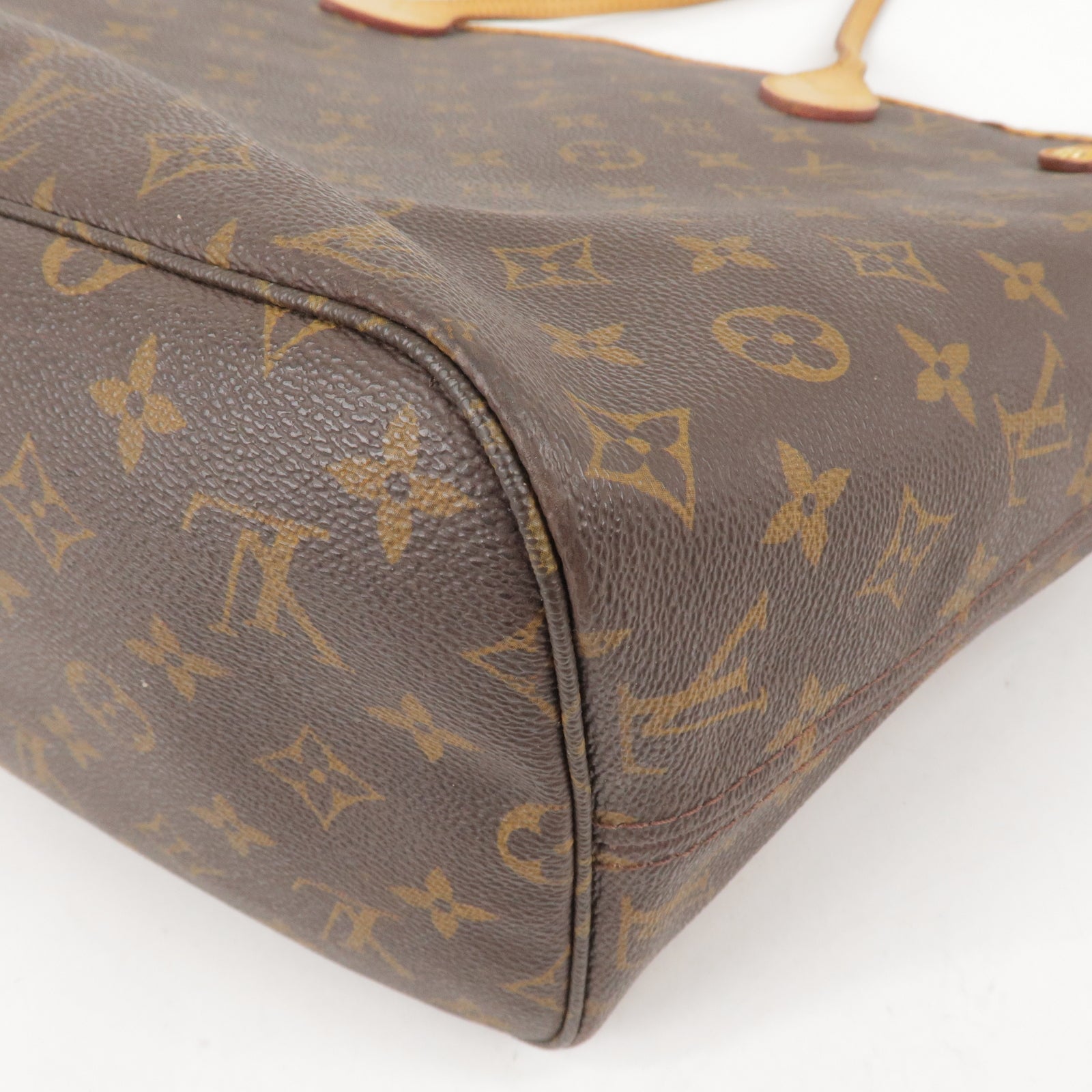 Auth Louis Vuitton Monogram Neverfull MM Tote Bag M40156 Used