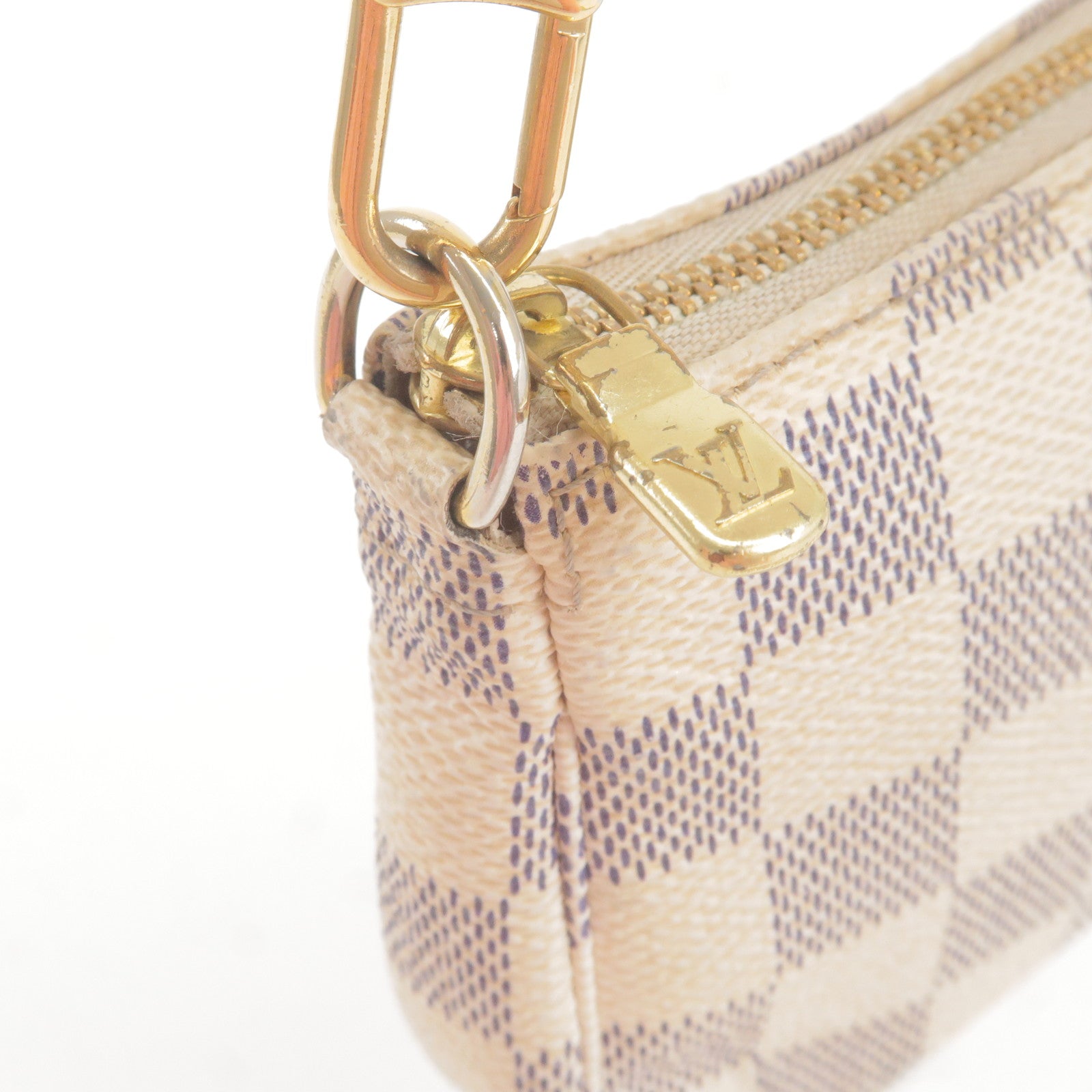 Louis Vuitton Mini Pochette Accessoires Handbag Damier Azur N58010 –  Timeless Vintage Company