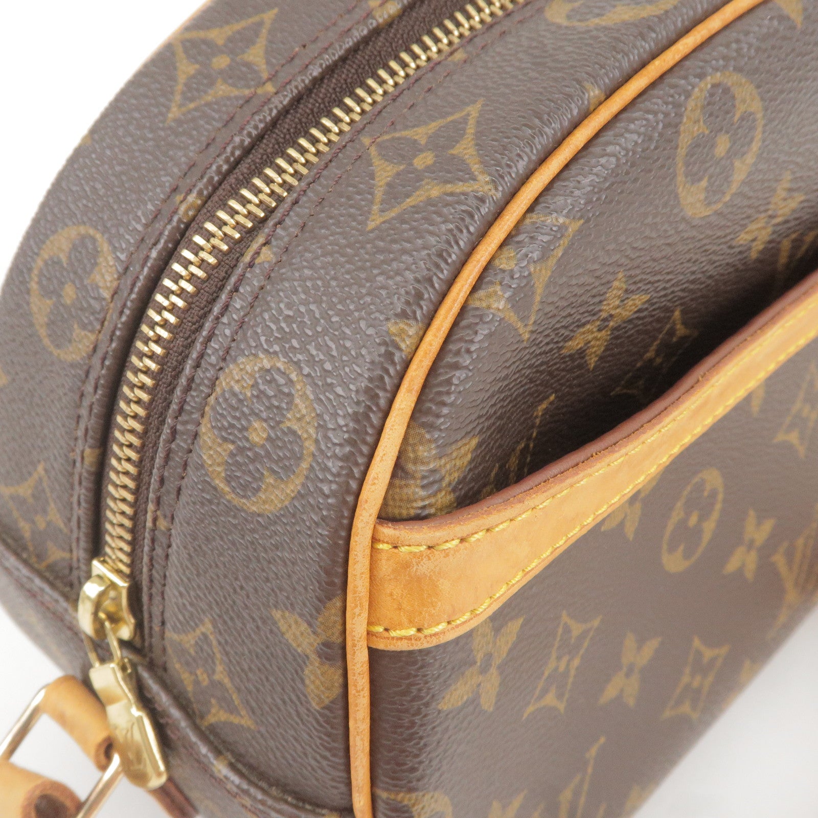 Louis Vuitton Blois Crossbody Monogram Bag Brown Leather