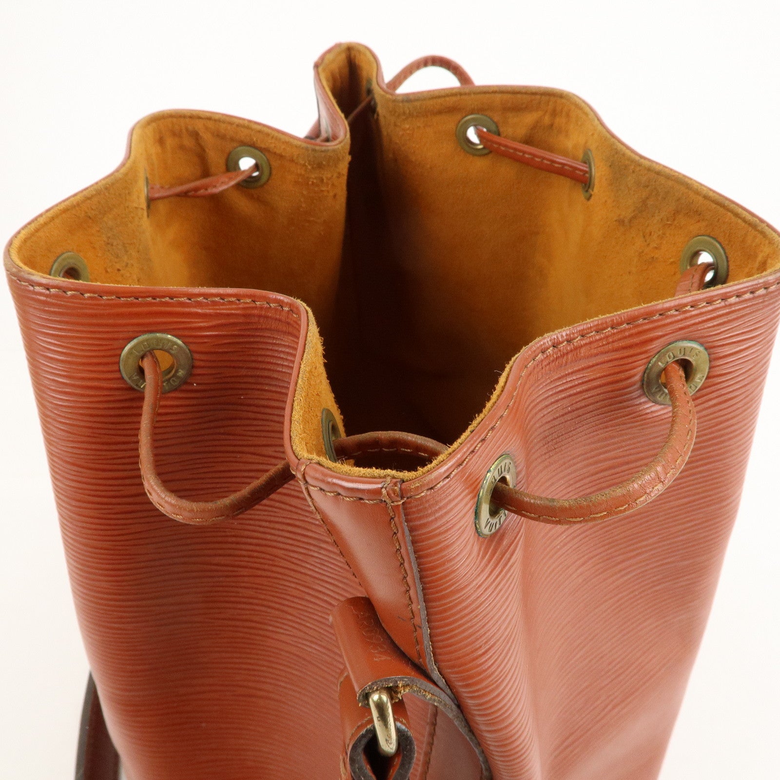 Fabric handbag Louis Vuitton Brown in Cloth - 34000919