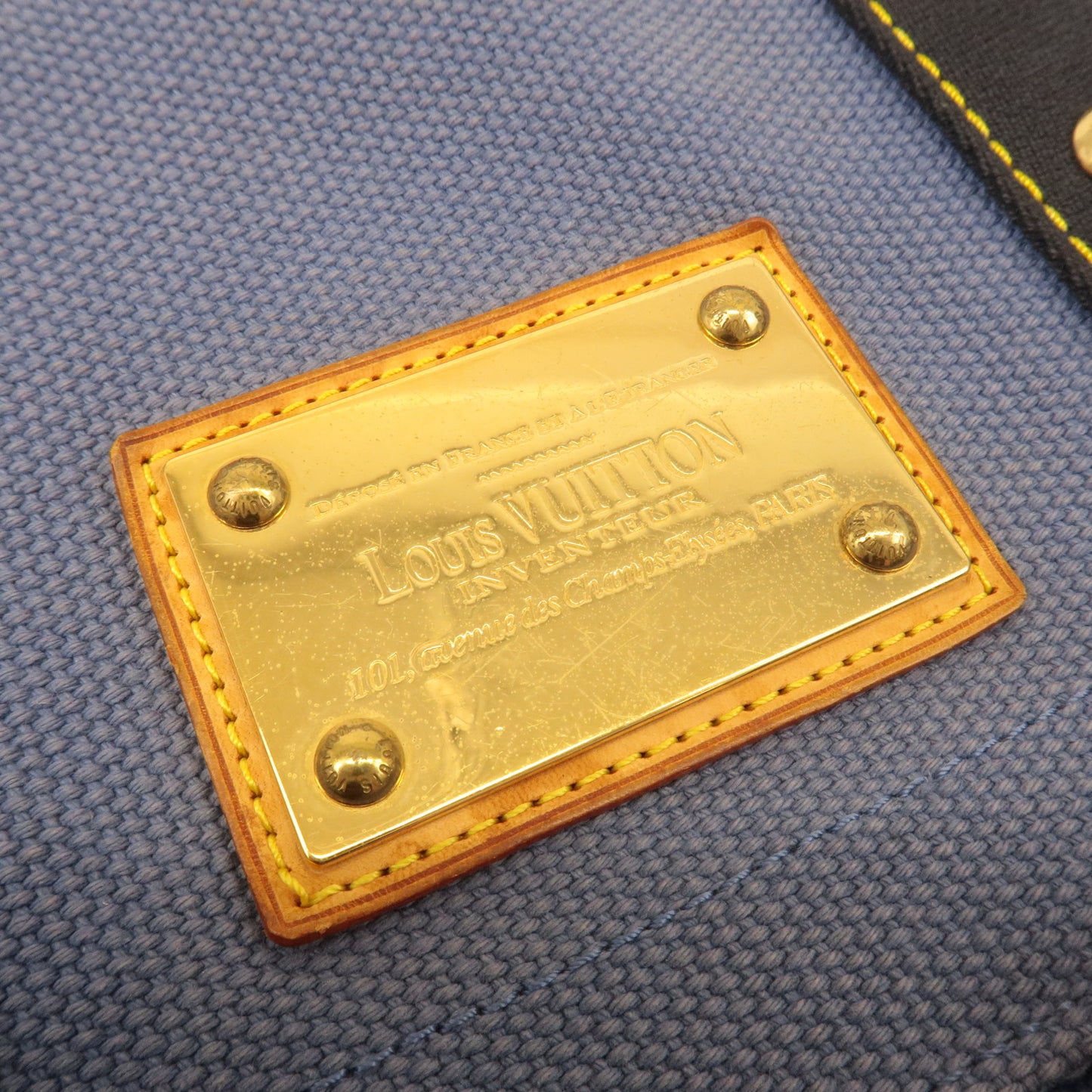 Authentic Louis Vuitton Antigua Besace PM Shoulder Bag Blue M40081 Used F/S