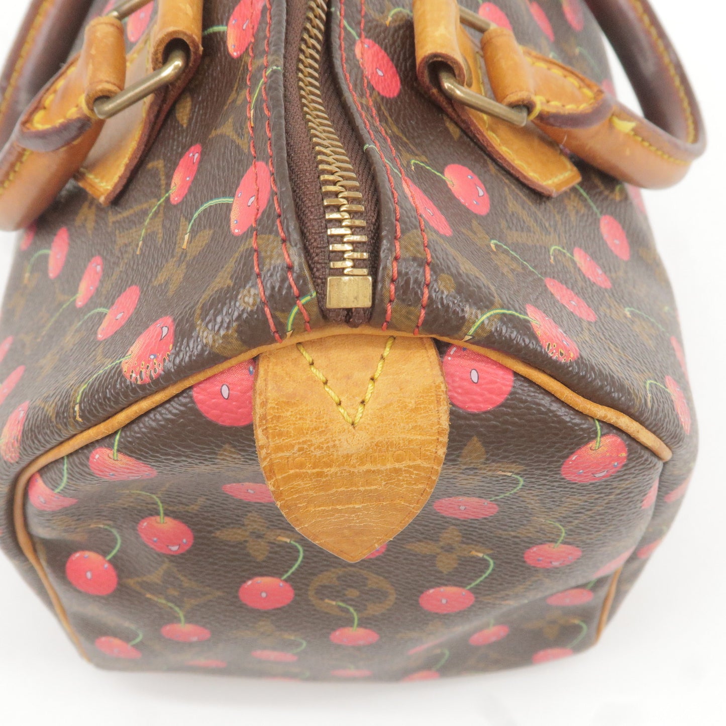 Louis Vuitton Monogram Cherry Speedy 25 Boston Bag M95009
