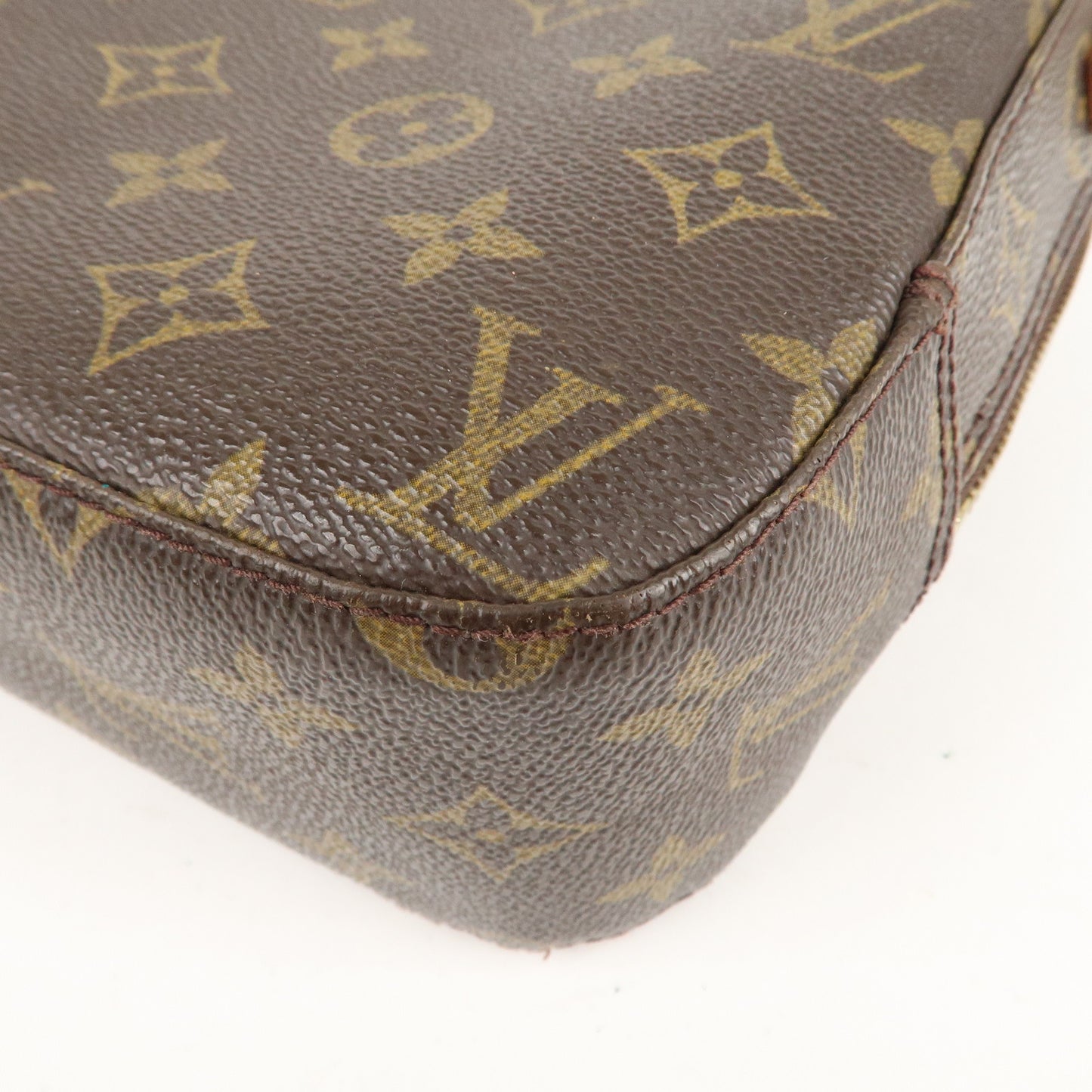 Louis Vuitton Monogram Spontini Hand Bag Brown M47500