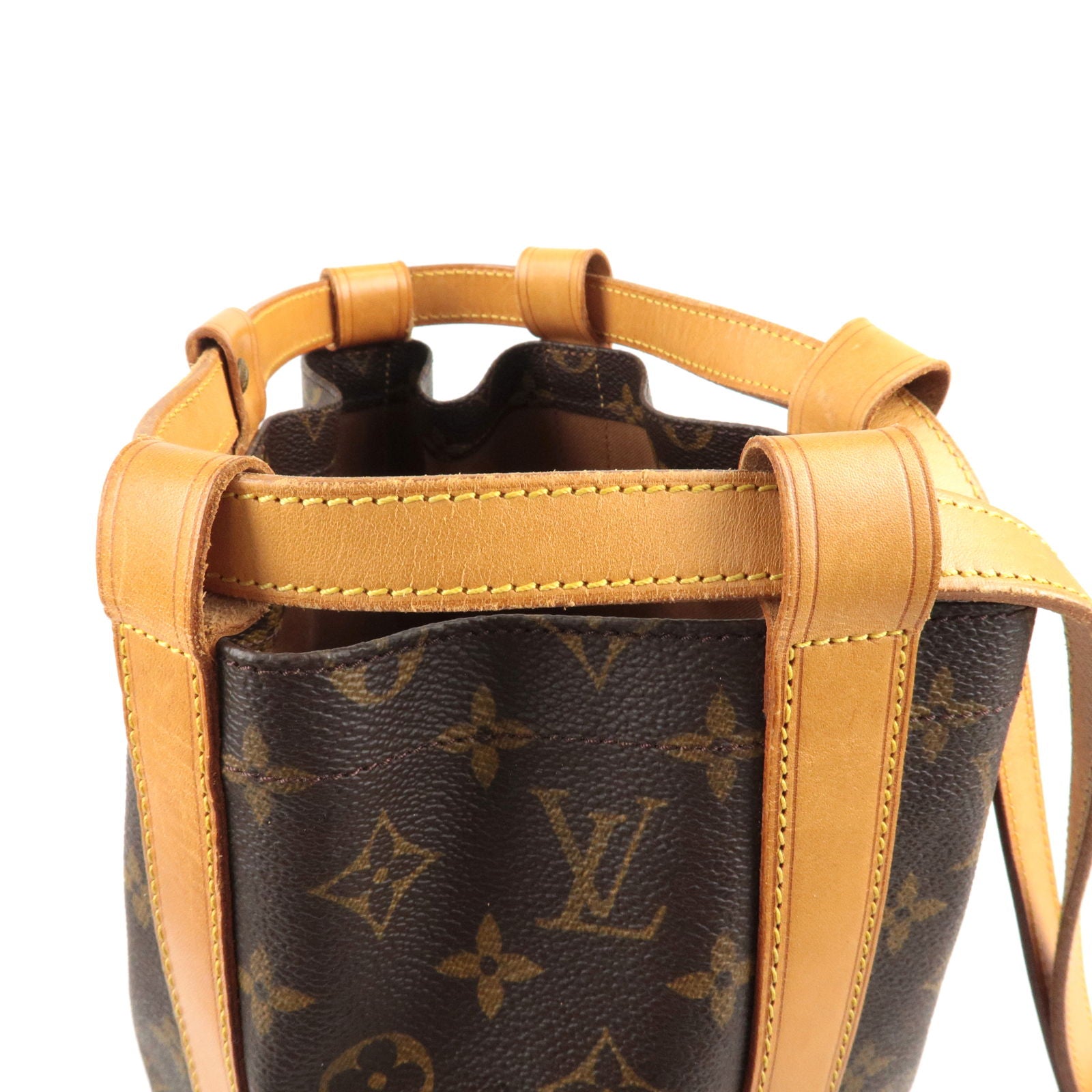 Louis Vuitton Monogram Randonnee PM Leather Fabric Brown