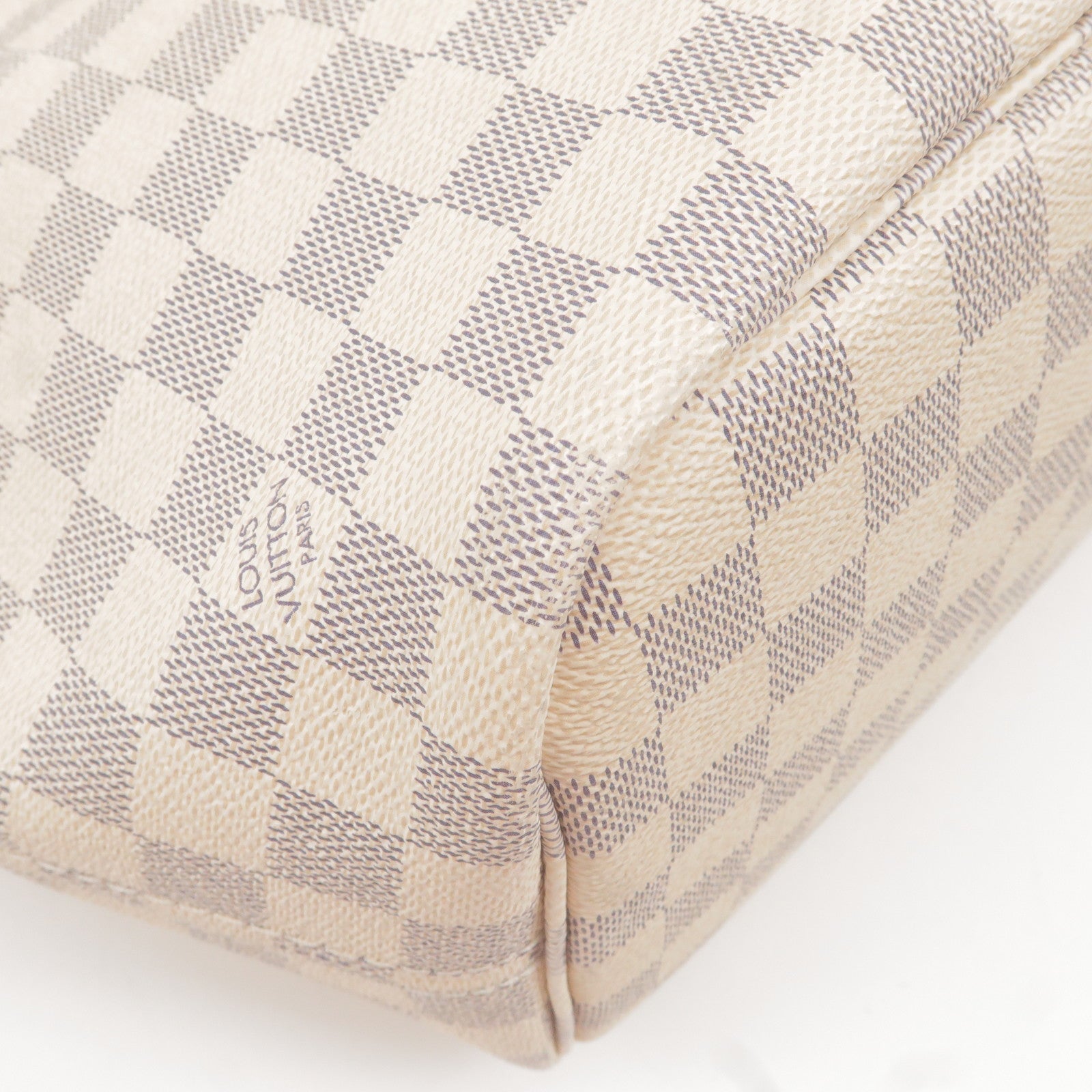 Louis Vuitton Damier Azur Canvas Neverfull MM N41605 Rose Ballerine :  Clothing, Shoes & Jewelry - .com