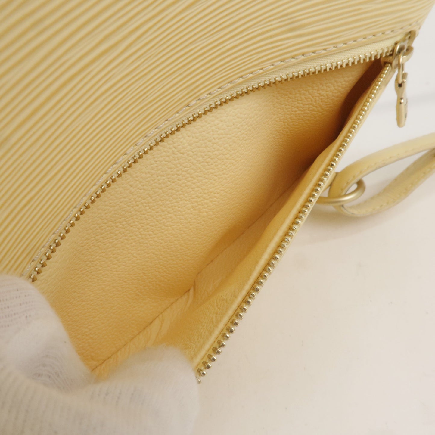 Louis Vuitton Vanilla Epi Leather Demi Lune Pochette Bag Louis Vuitton