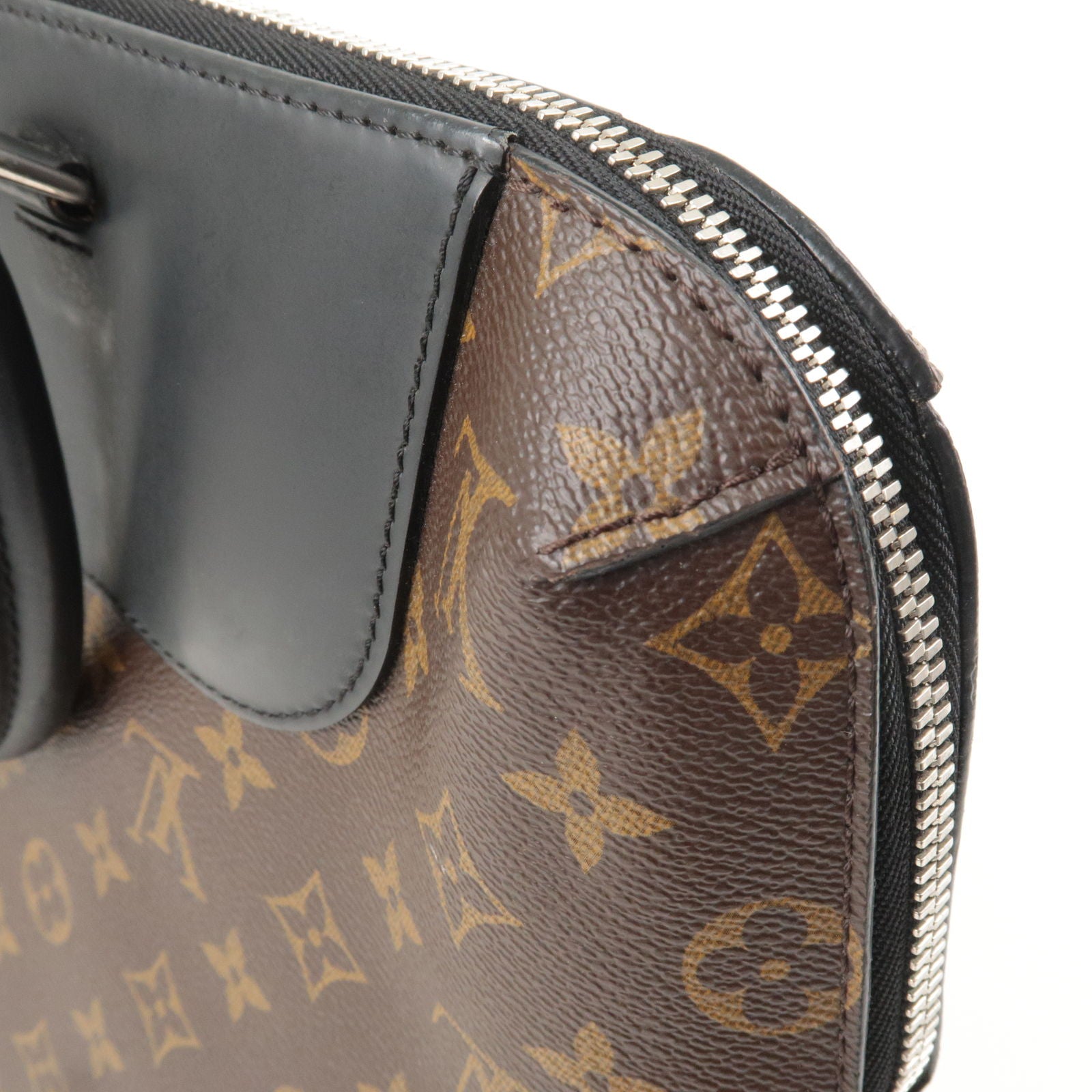 Porte documents jour leather bag Louis Vuitton Brown in Leather