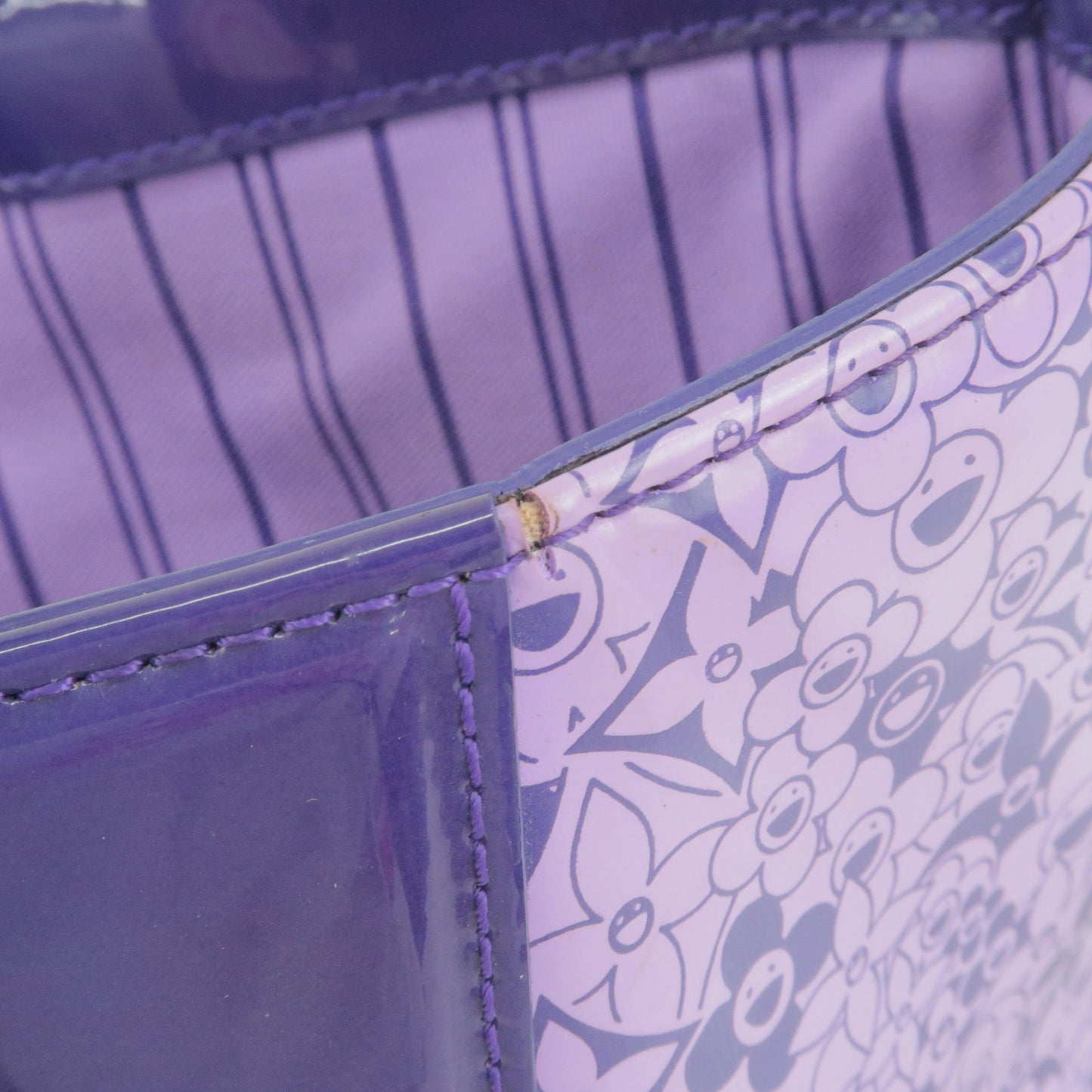 Louis Vuitton Beach Line Cosmic Blossom PM Tote Bag M93162 Violet