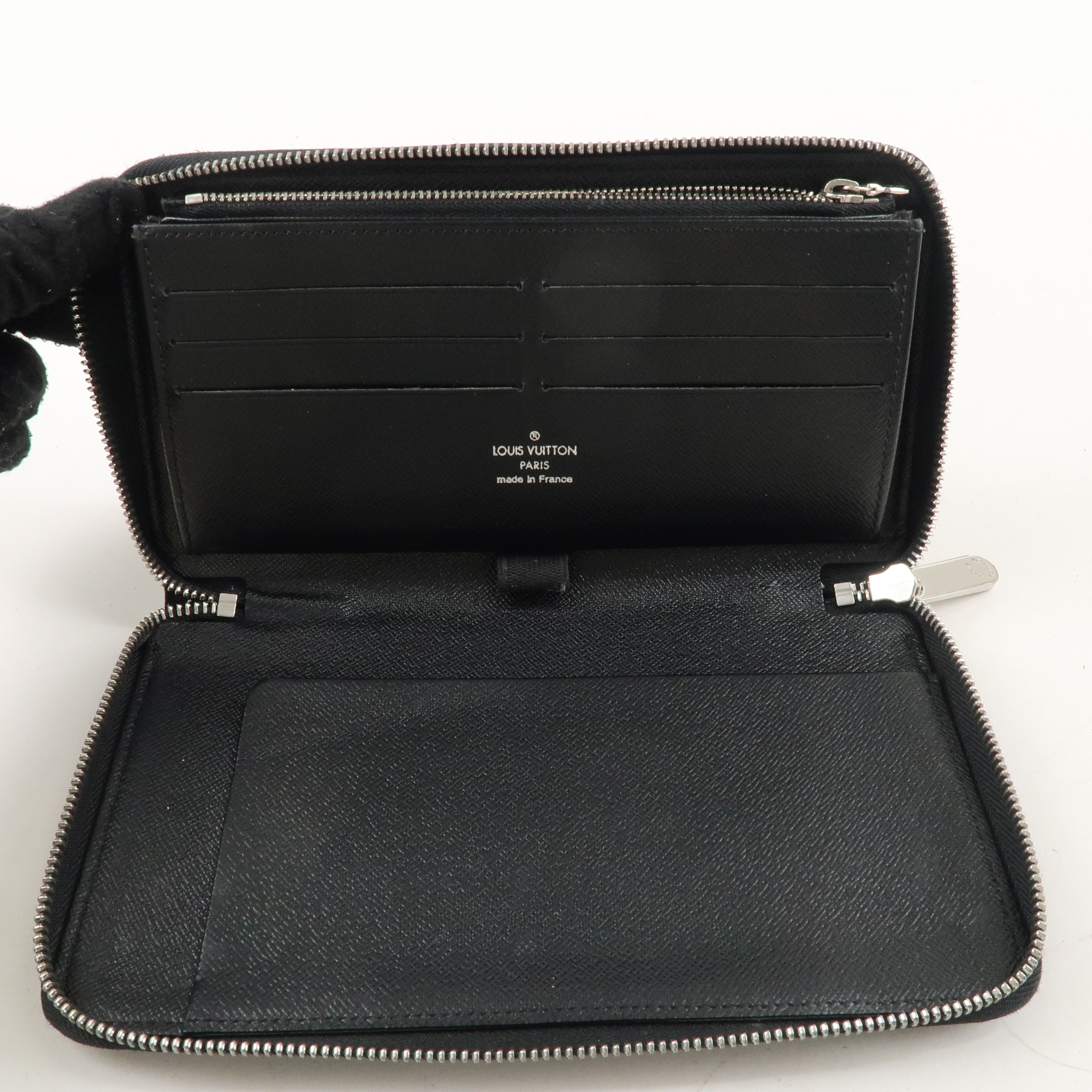 Louis Vuitton Epi Zippy Organizer Wallet Black Noir M63852