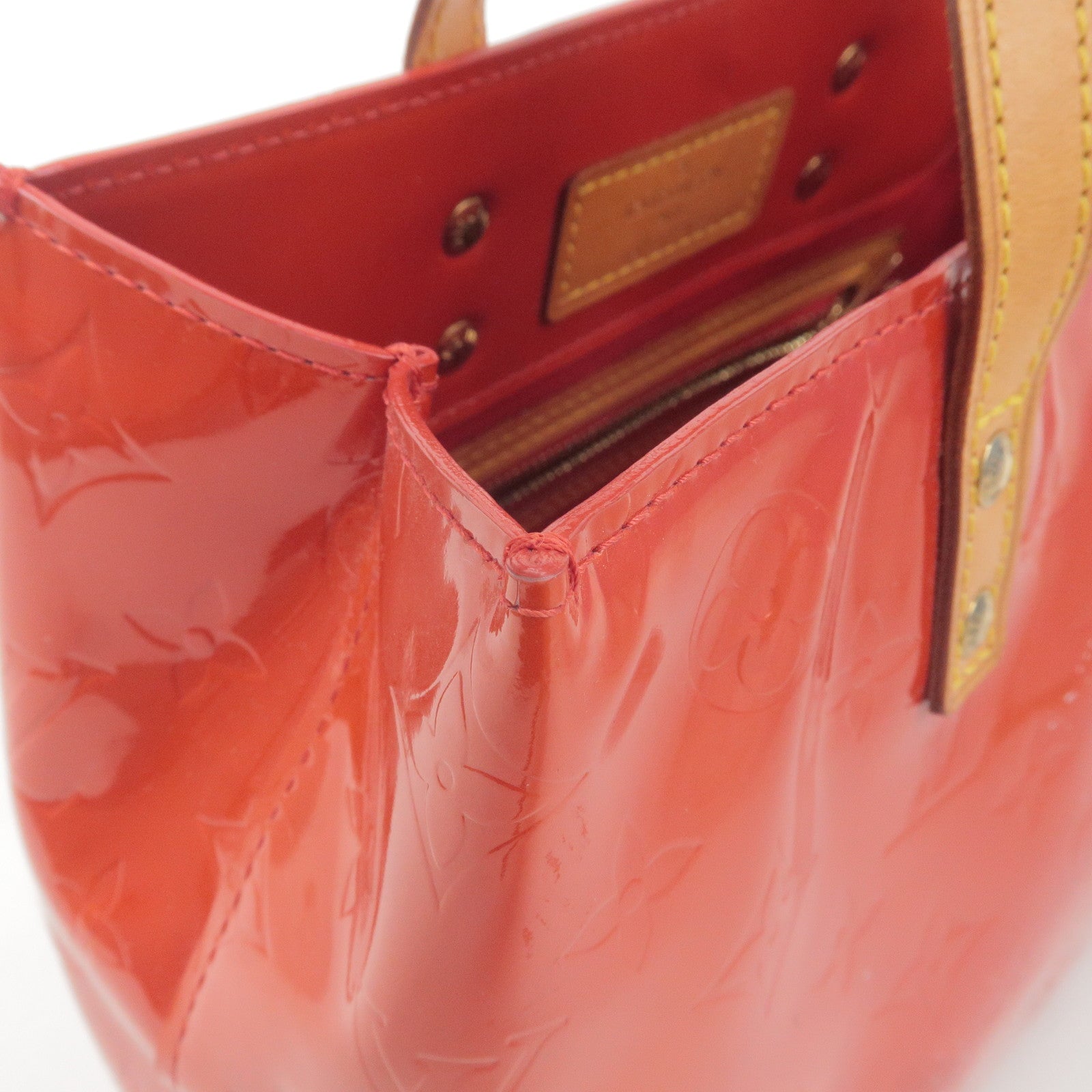 Louis Vuitton Louis Vuitton Rouge Red Vernis Leather Reade PM Handbag