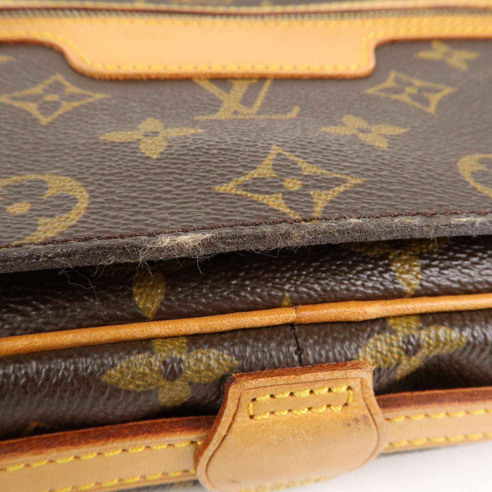 Louis+Vuitton+Saint+Germain+Shoulder+Bag+Brown+Leather for sale online