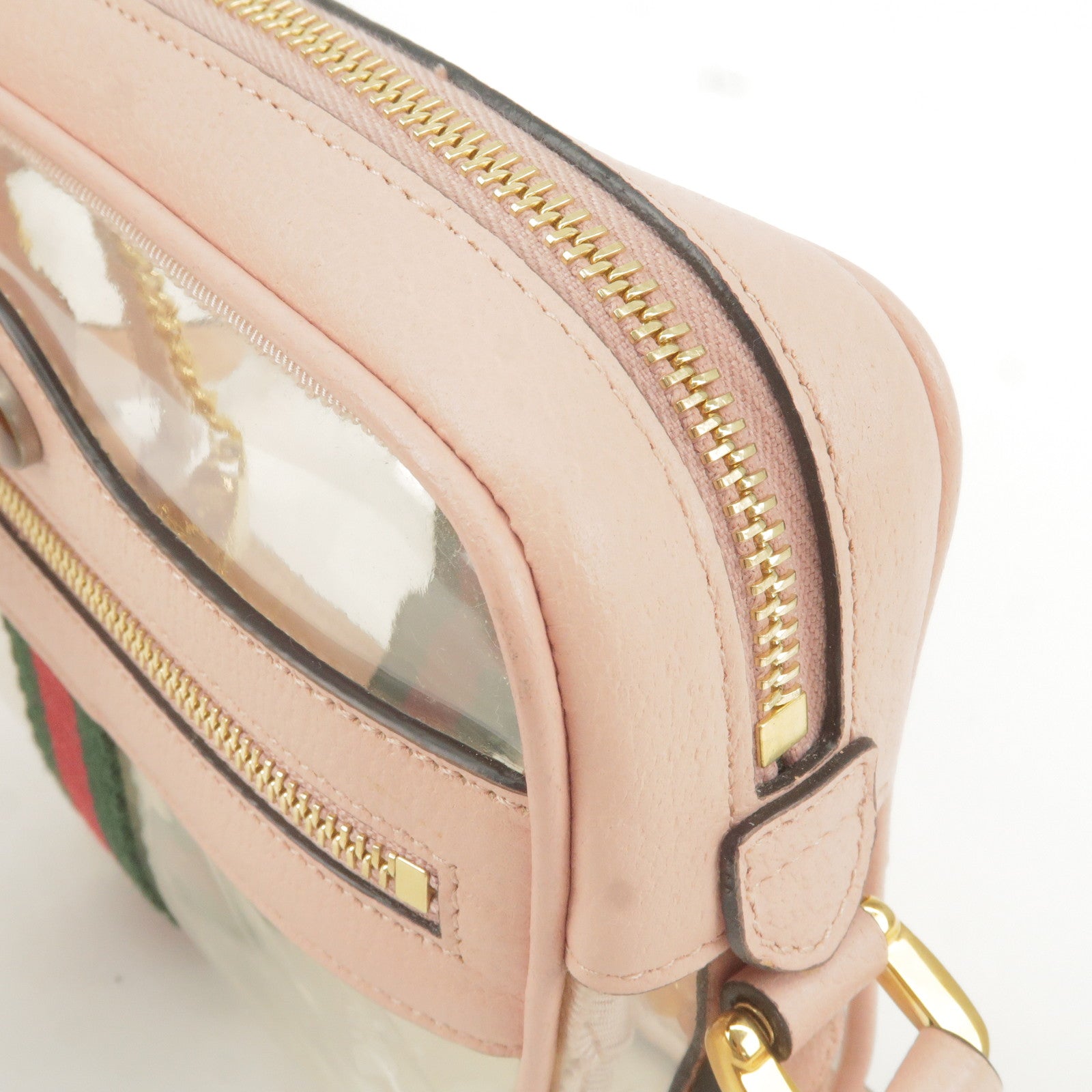 Gucci Vinyl Mini Ophidia Transparent Shoulder Bag