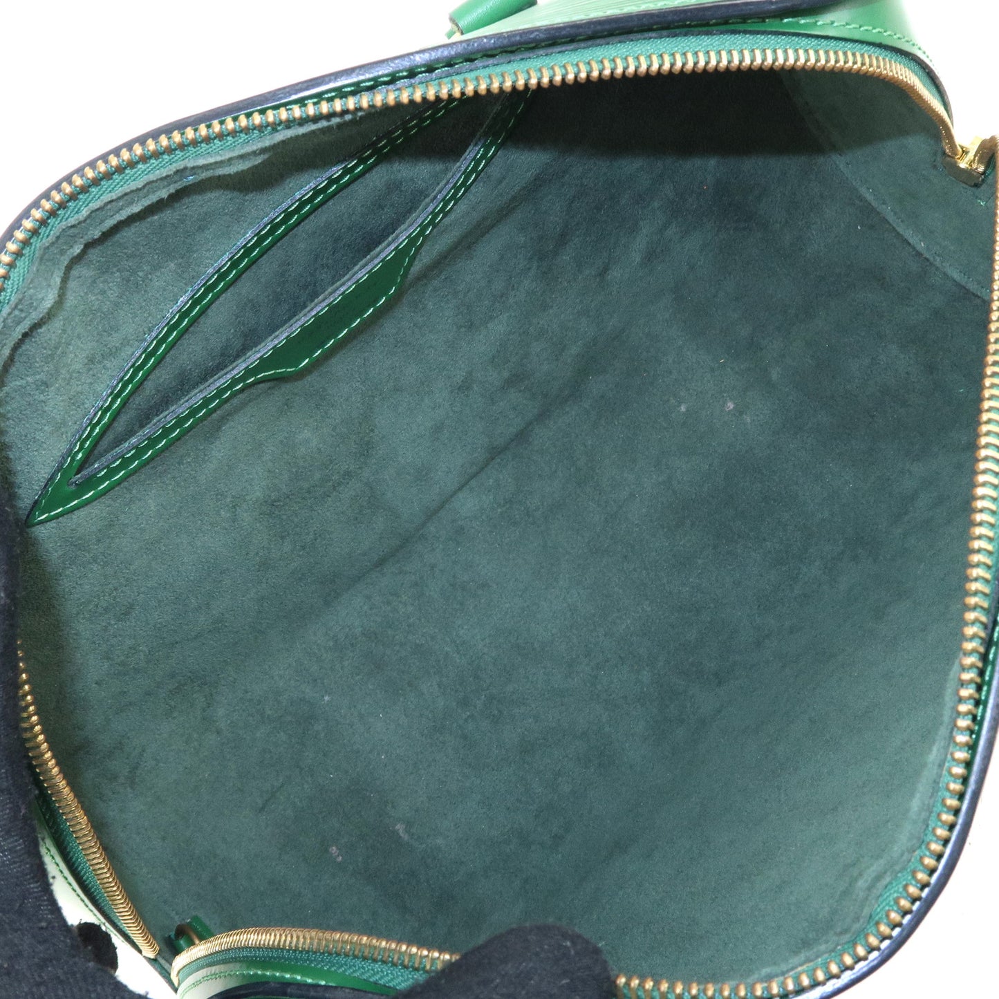 Louis Vuitton Epi Soufflot Pouch Hand Bag Borneo Green M52224