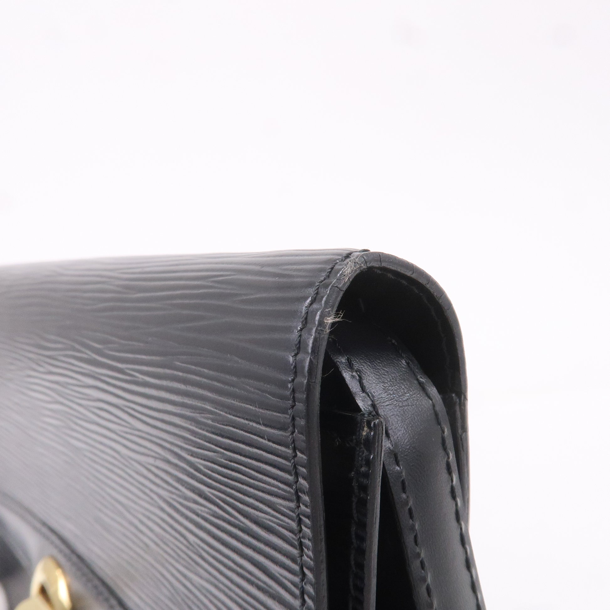 Louis Vuitton Black Epi Leather Clutch