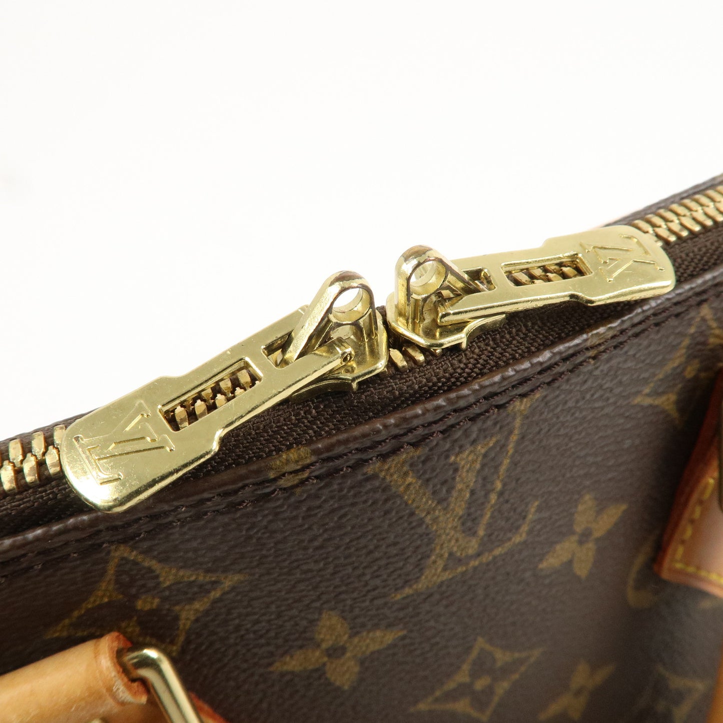 Louis Vuitton Monogram Alma Hand Bag Brown M51130