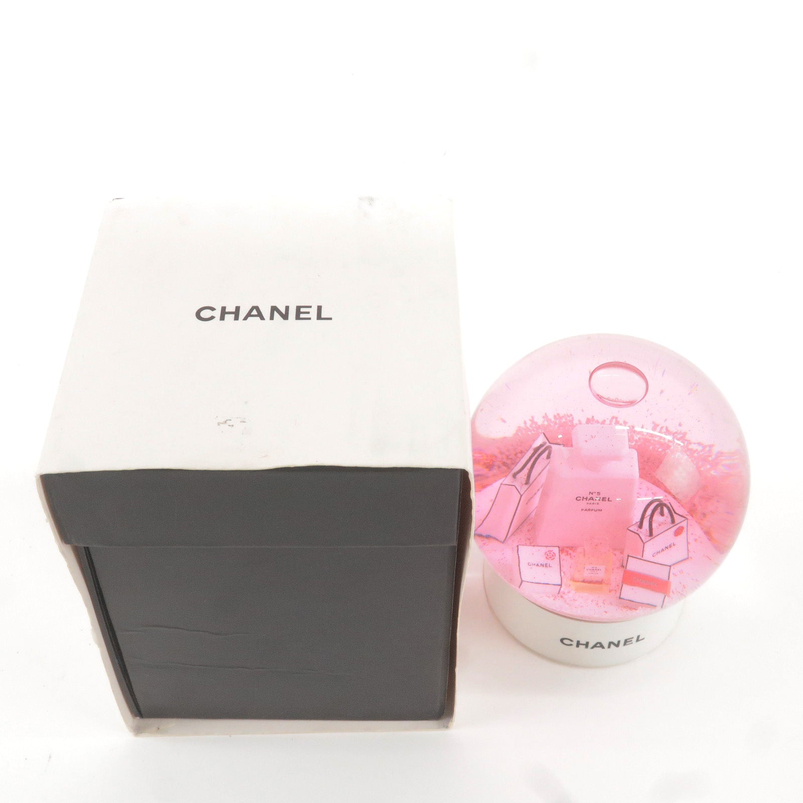 CHANEL-Snow-Globe-Glass-2016-CHANEL-Novelty-Pink-White – dct-ep_vintage  luxury Store