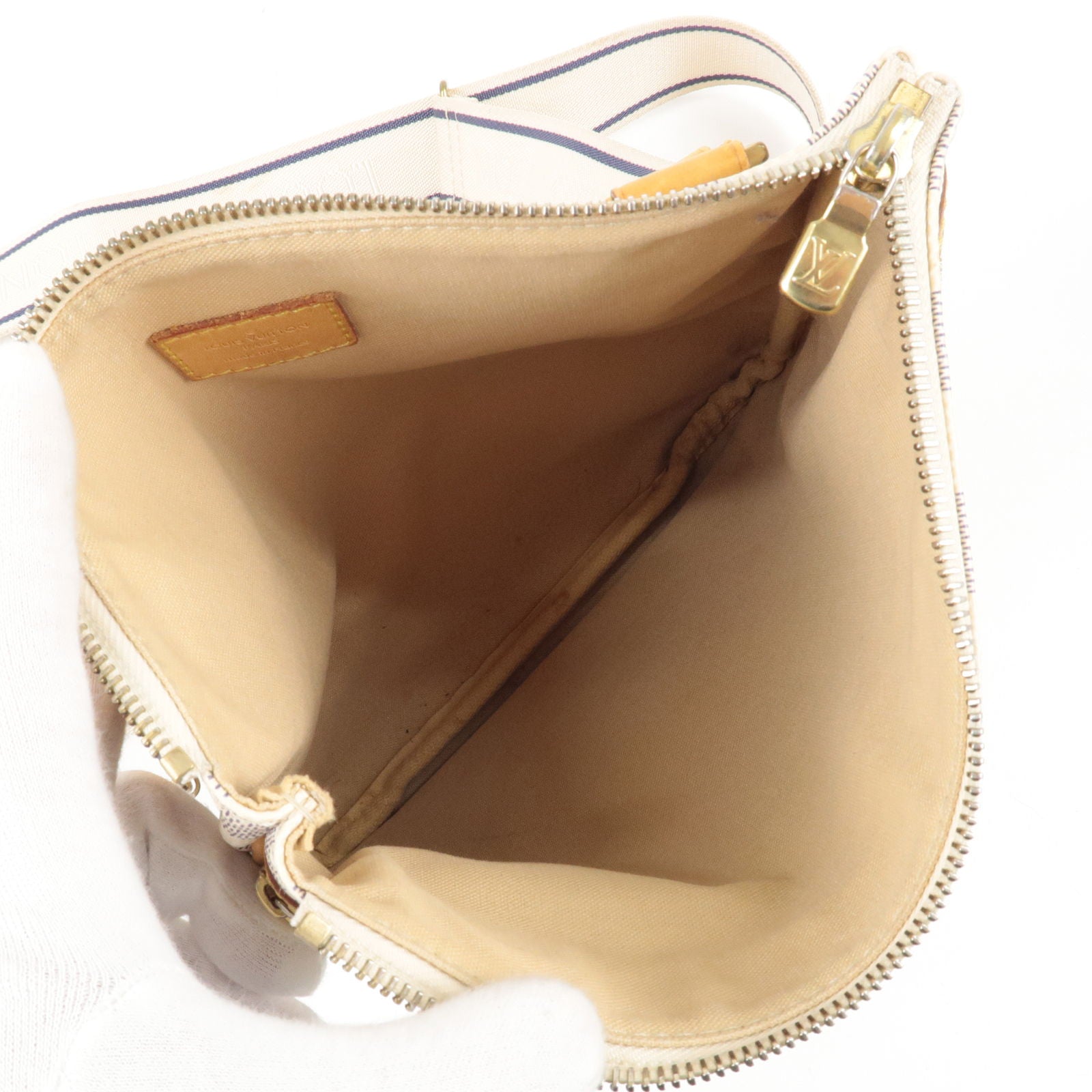 LOUIS VUITTON Pochette Bosphore Shoulder Bag N51112 Damier Azur canvas used  LV