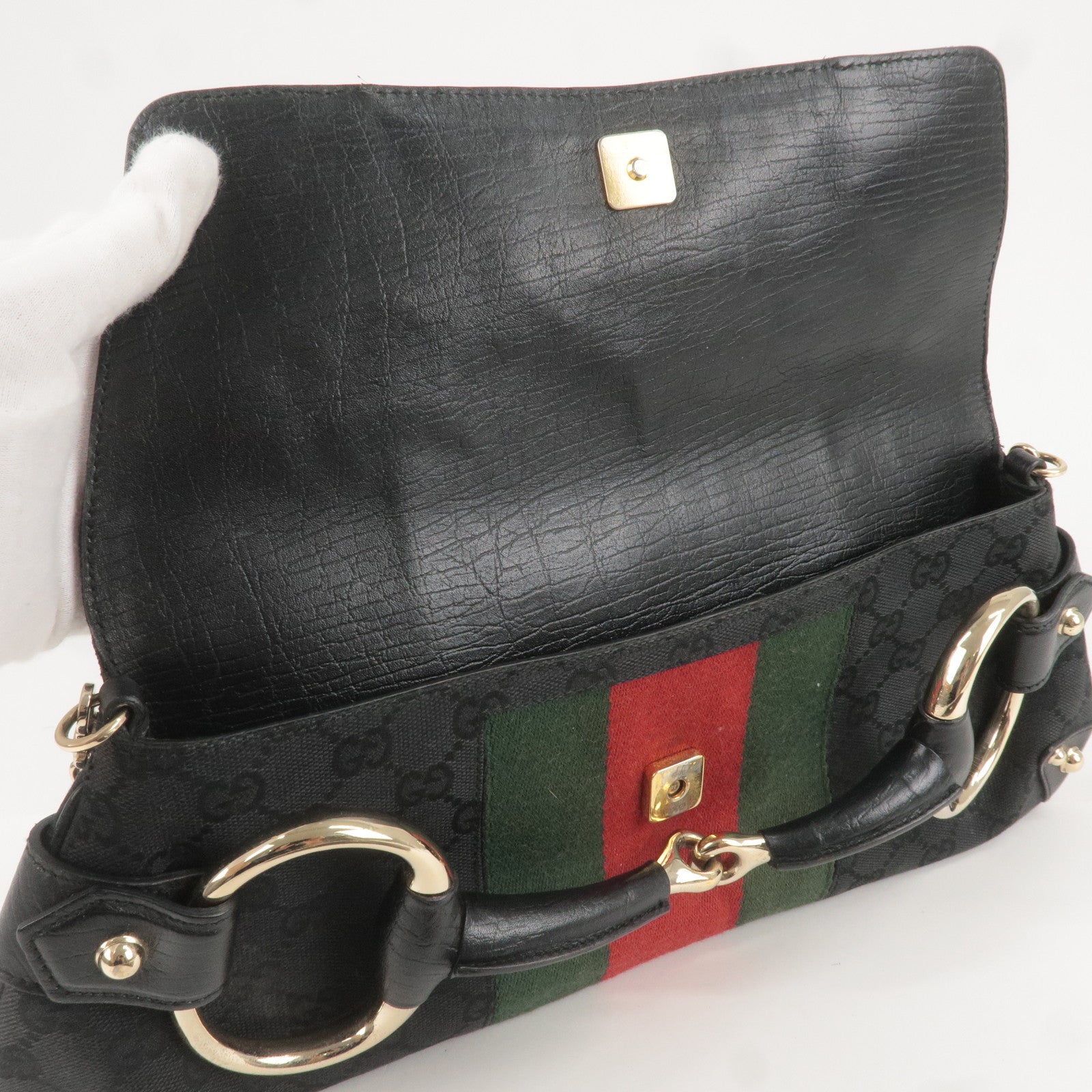 Gucci Horsebit Crossbody Bag Green