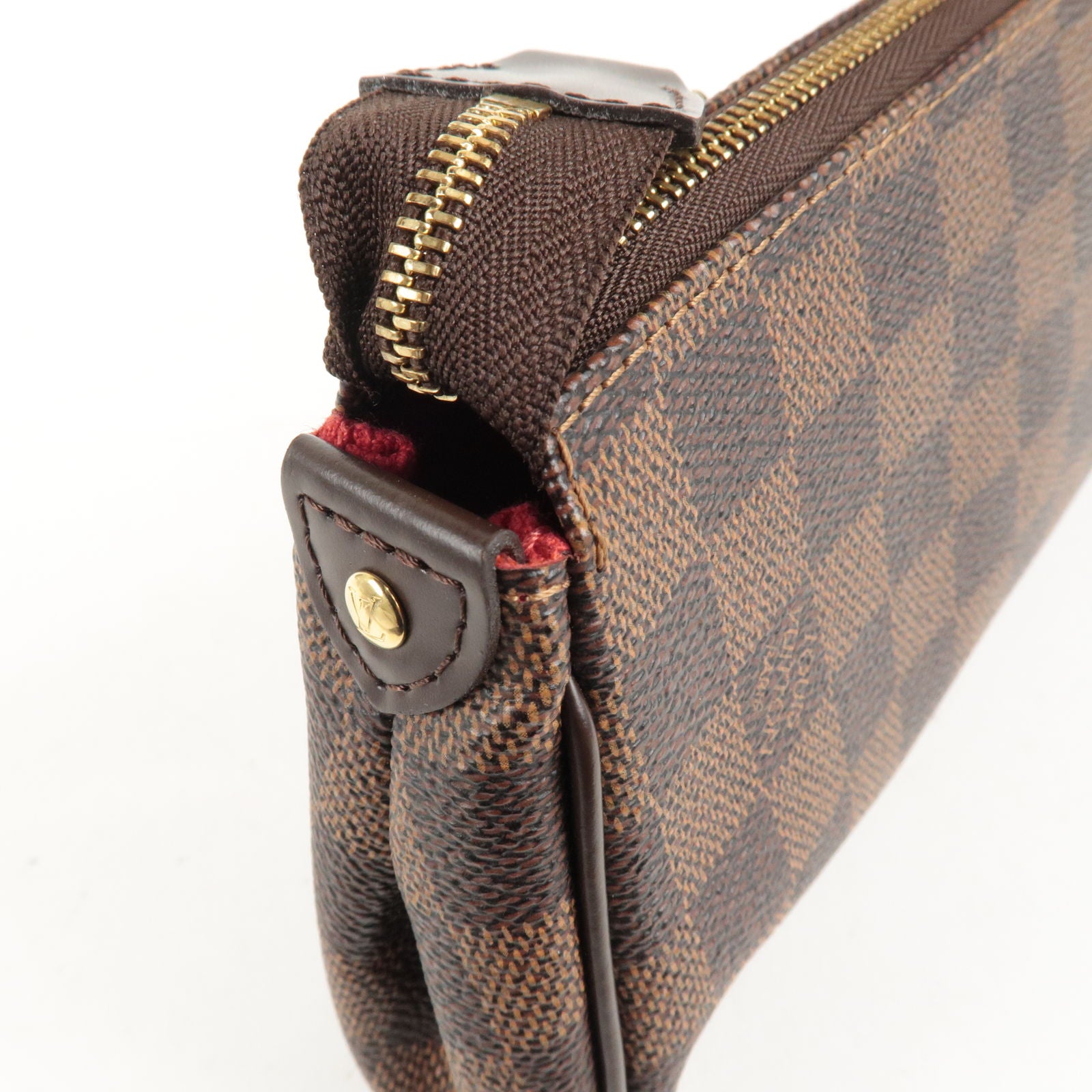 Louis Vuitton Damier Ebene Pochette Eva 2Way Crossbody Bag Leather