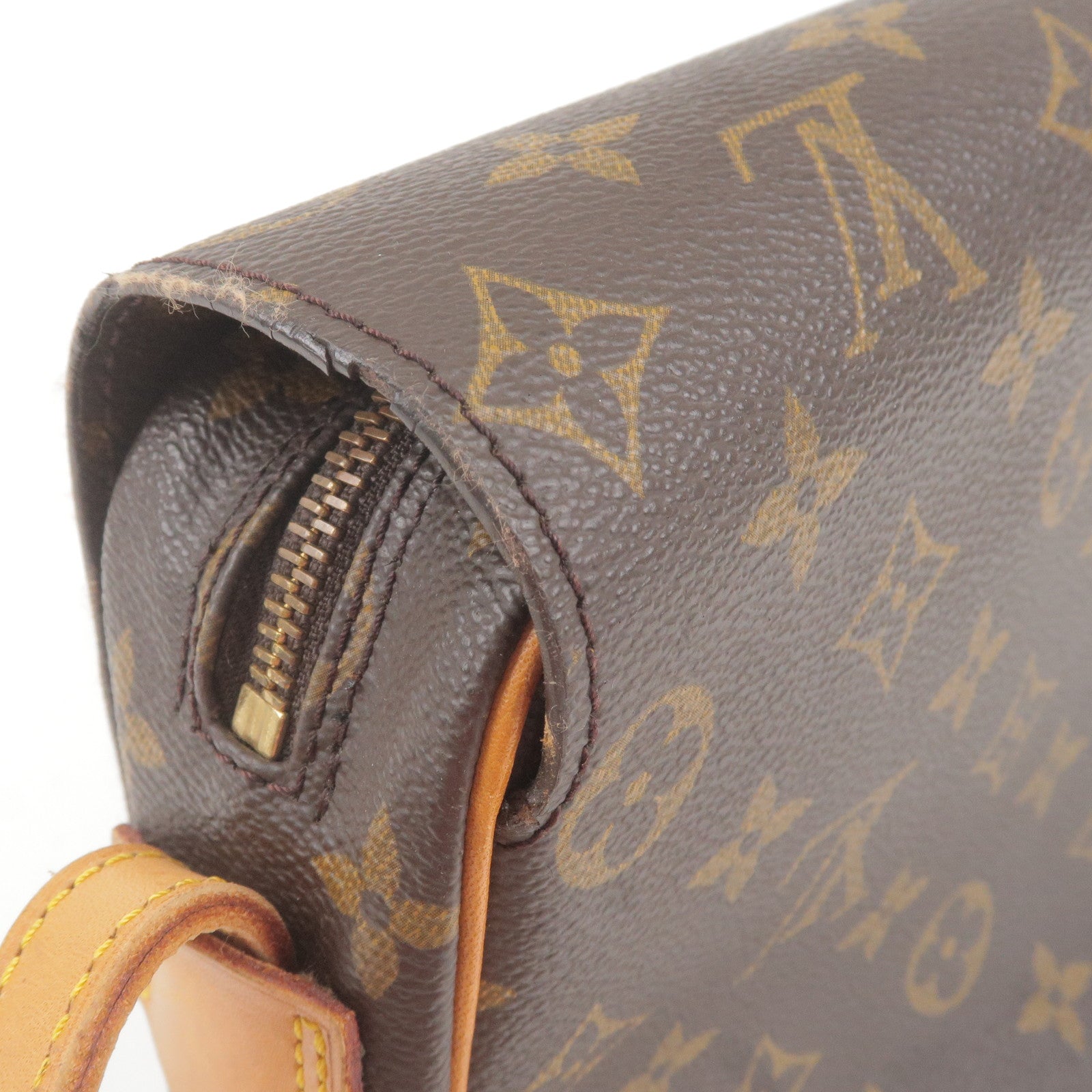 Louis Vuitton Monogram Saint Germain 28 Leather Brown Shoulder bag  Authentic