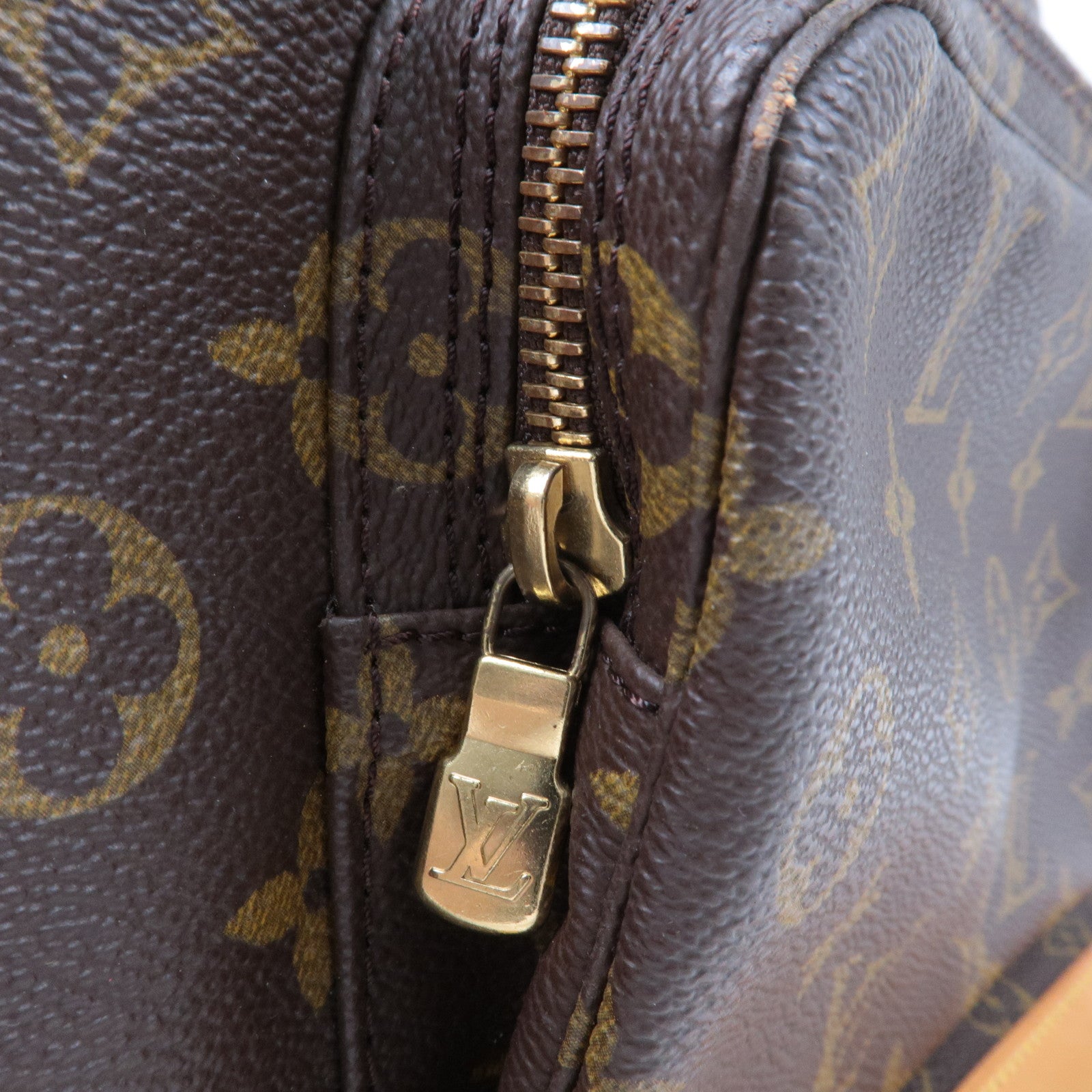 LOUIS VUITTON Montsouris GM Backpack Bag Monogram Leather Brown M51135  70JH865