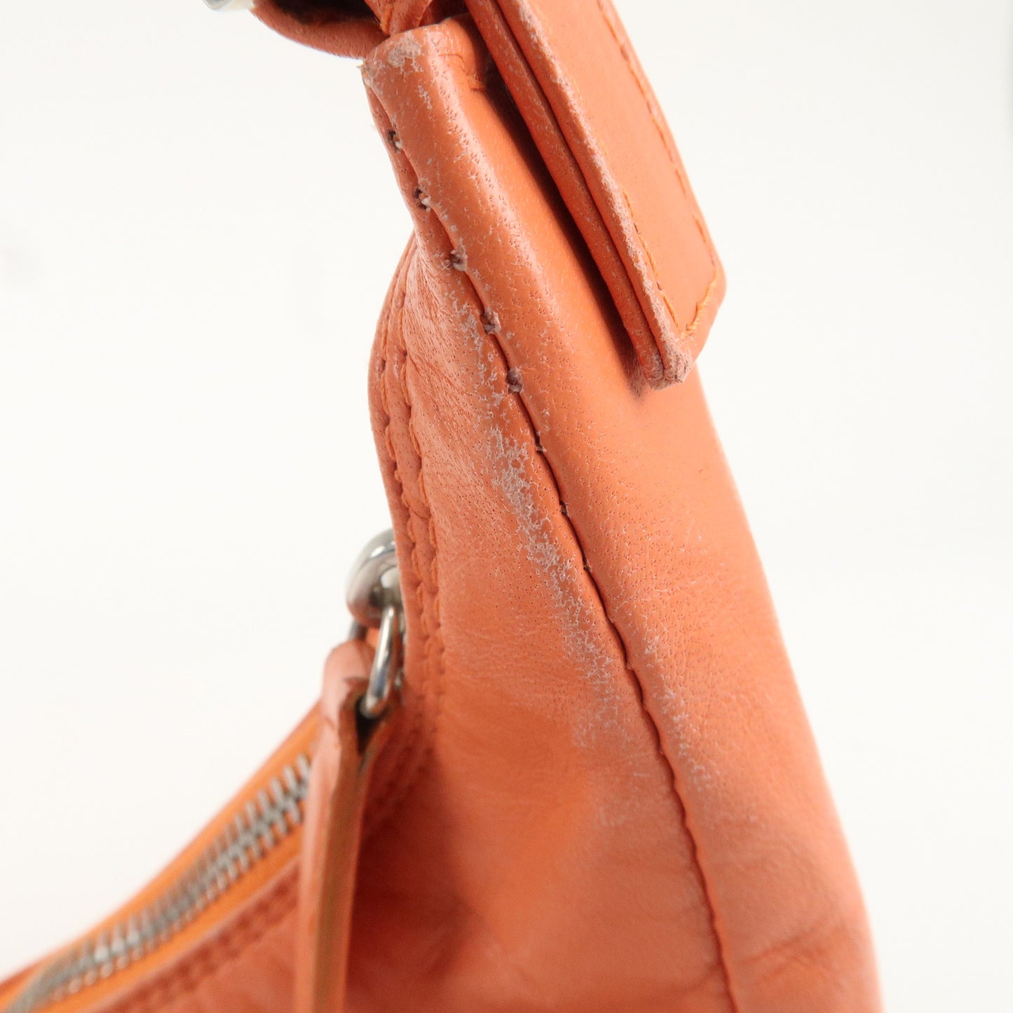 FENDI Leather Shoulder Bag Hand Bag Pink 16321