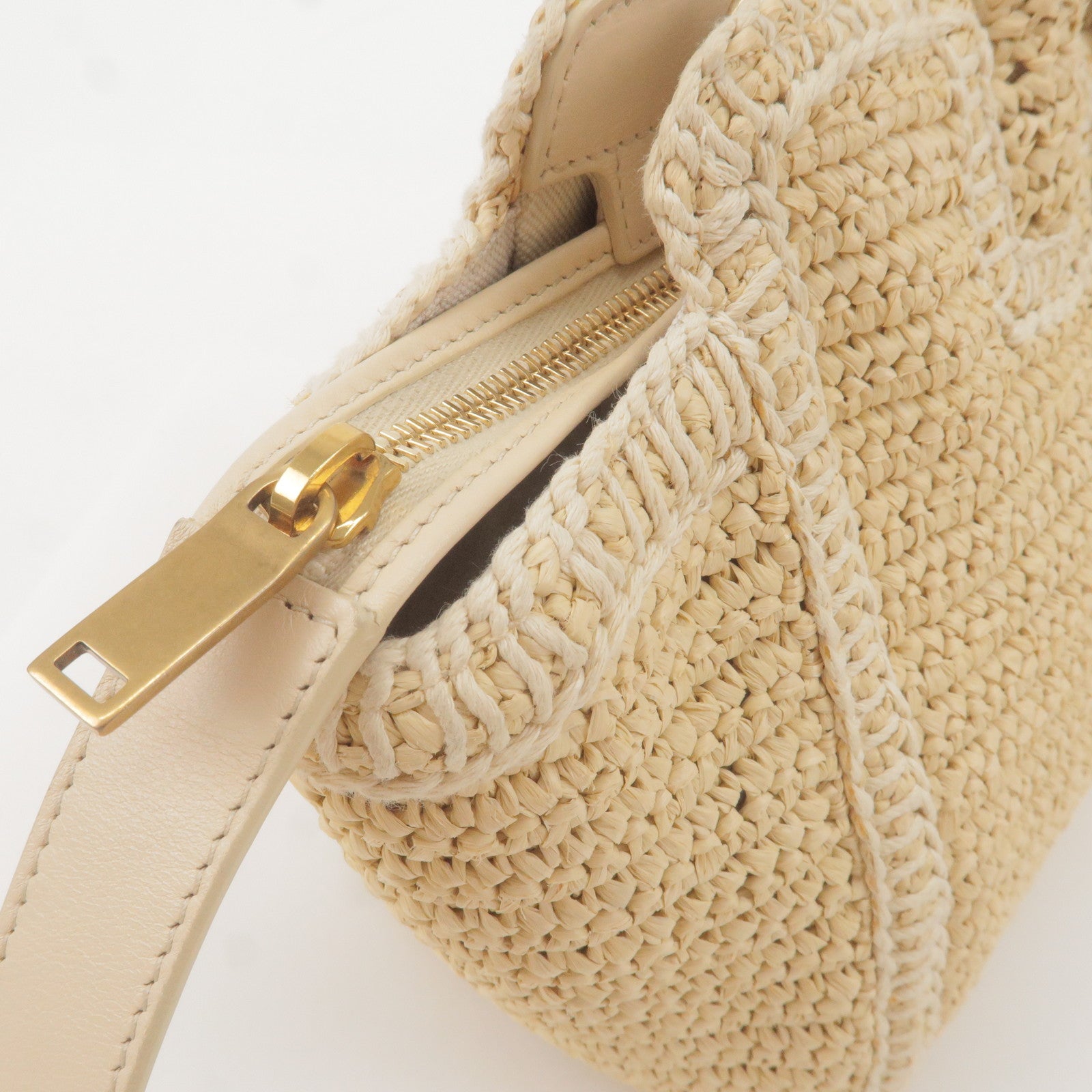 Saint-Laurent-Raffia-Leather-Baby-Downtown-Cabas-2WAY-Bag-436834