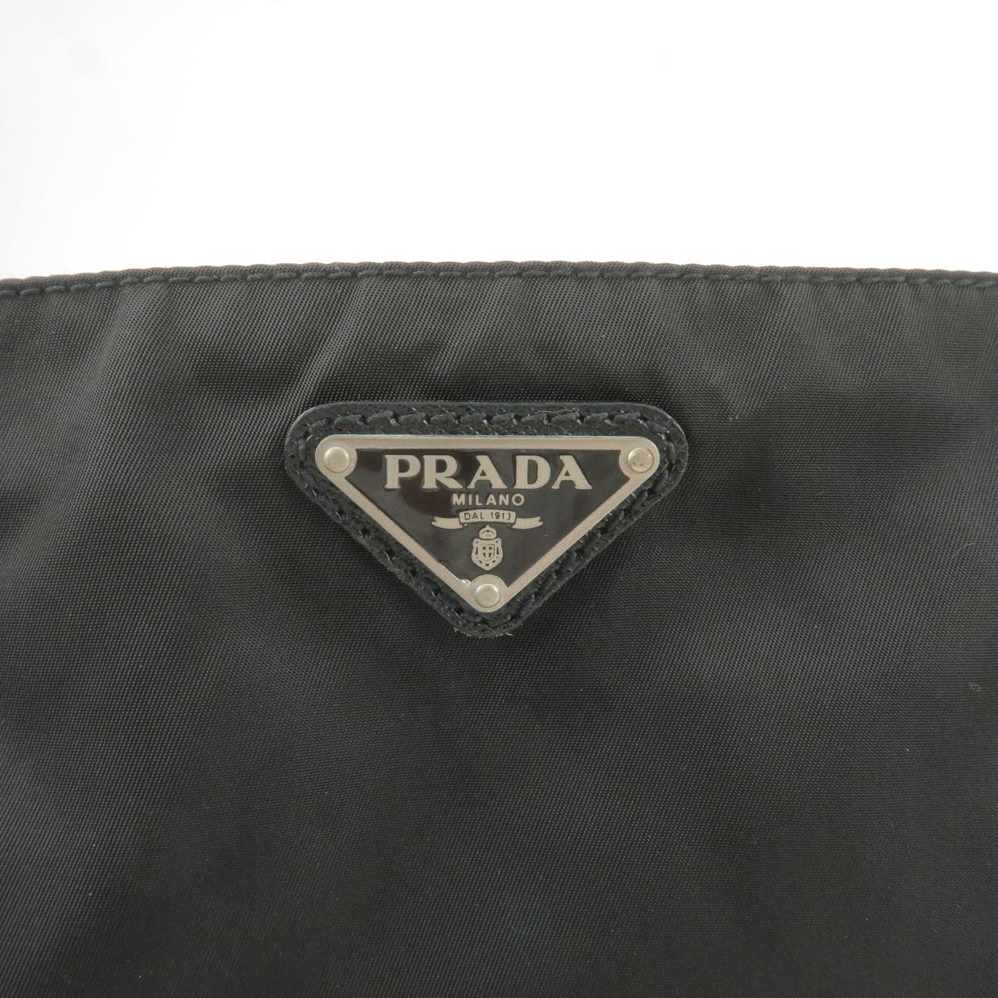 PRADA Nylon Leather Shoulder Bag Crossbody Bag NERO Black