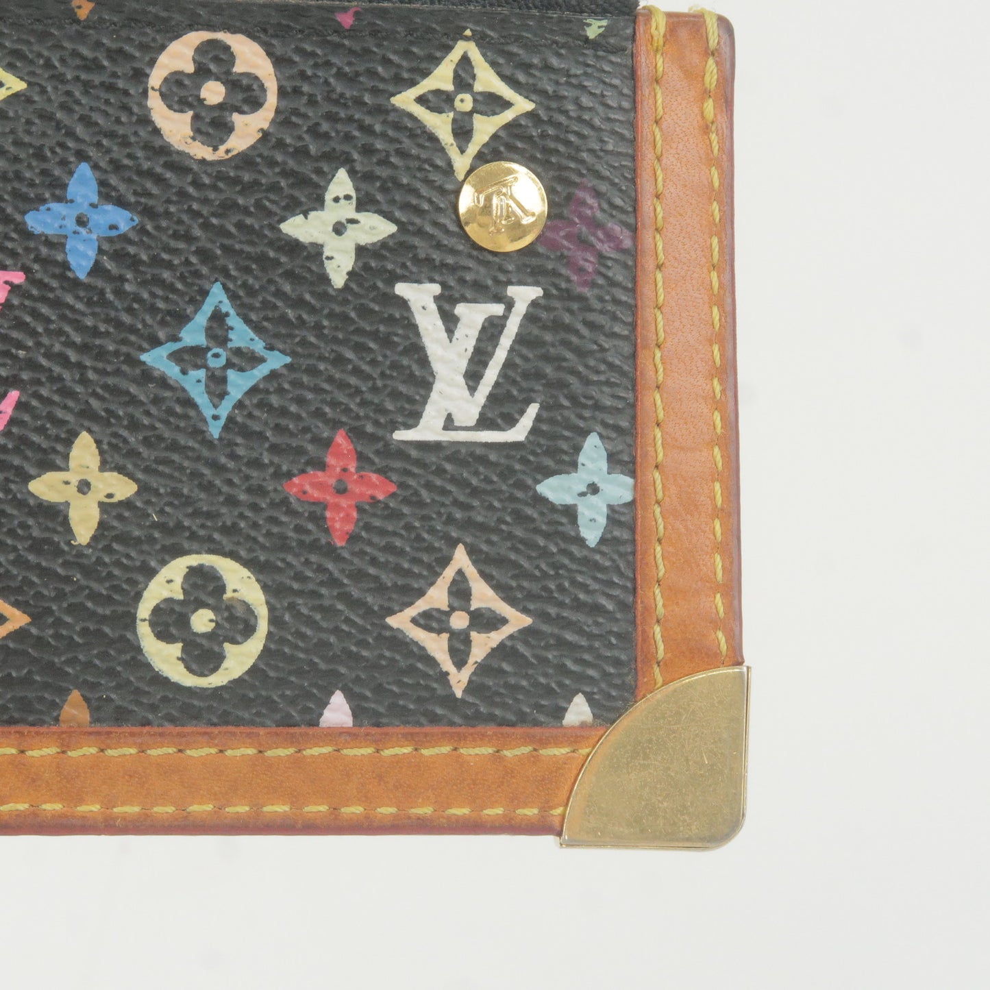 Louis Vuitton Monogram Multi Color Pochette Cles Noir M92654